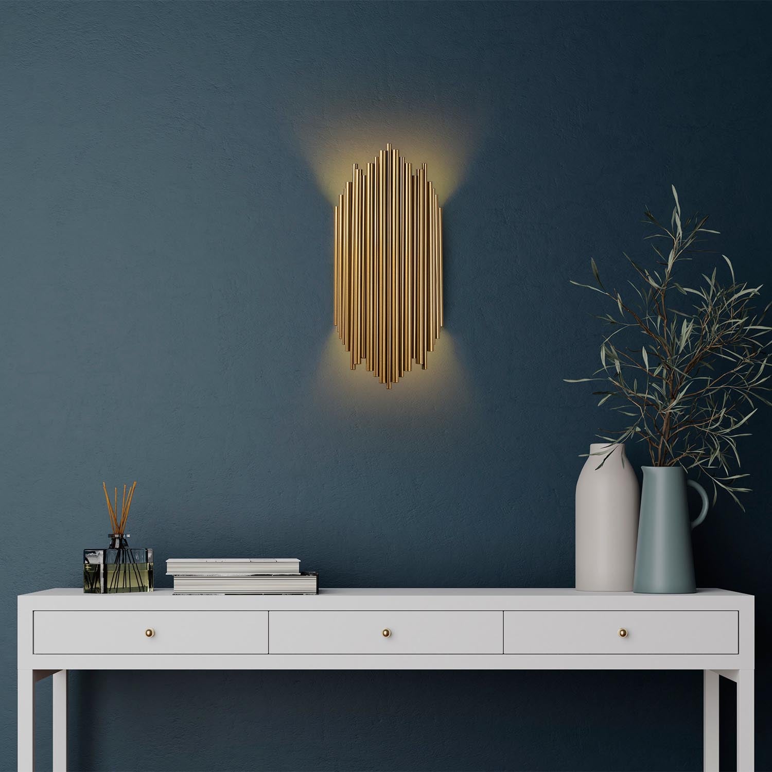 Kara - 13346 in Gold präsentiert im Onlineshop von KAQTU Design AG. Wandleuchte ist von Opviq