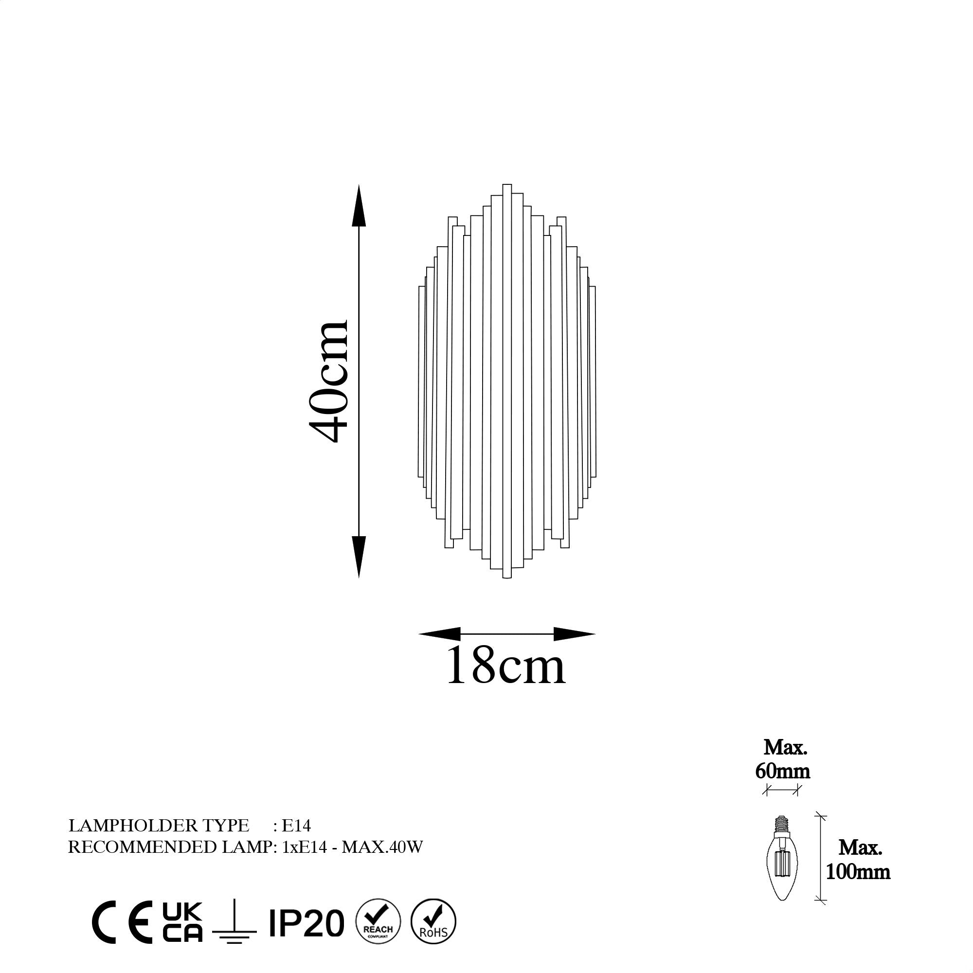 Kara - 13347 in Chrome präsentiert im Onlineshop von KAQTU Design AG. Wandleuchte ist von Opviq