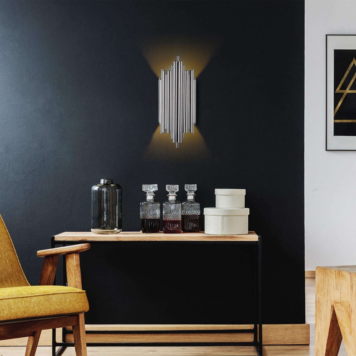 Reis - 13342 in Chrome präsentiert im Onlineshop von KAQTU Design AG. Wandleuchte ist von Opviq