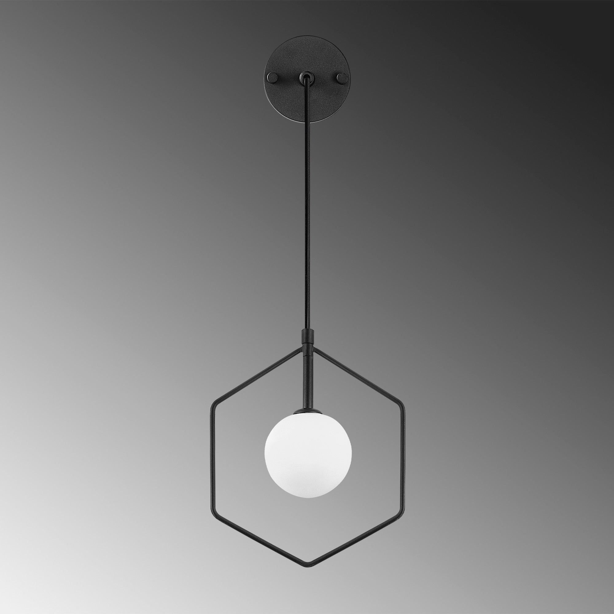 Geometri - 11105 in Schwarz Weiss präsentiert im Onlineshop von KAQTU Design AG. Wandleuchte ist von Opviq