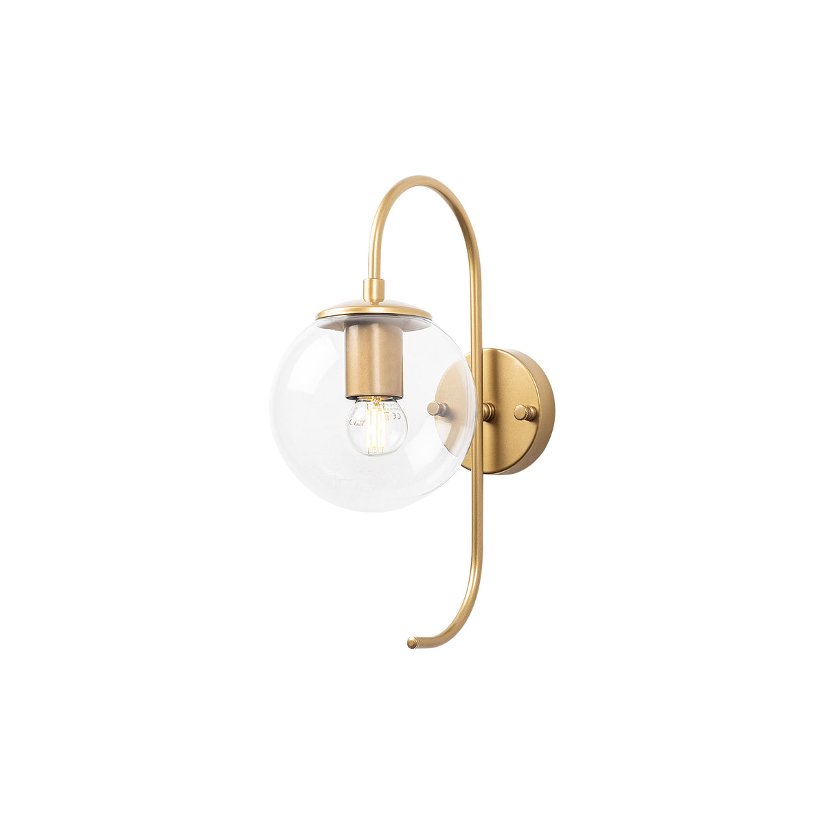Jewel Wandleuchte - Glänzendes Gold in Glänzendes Gold präsentiert im Onlineshop von KAQTU Design AG. Wandleuchte ist von Opviq