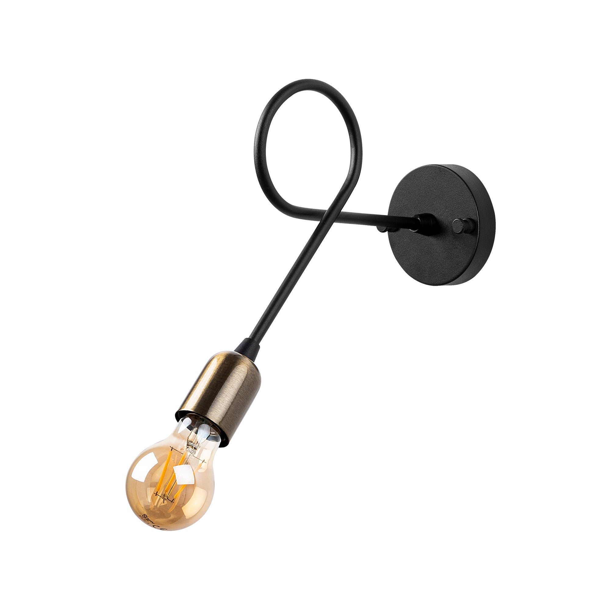 Viraj - 10865 in Schwarz Antiquität präsentiert im Onlineshop von KAQTU Design AG. Wandleuchte ist von Opviq