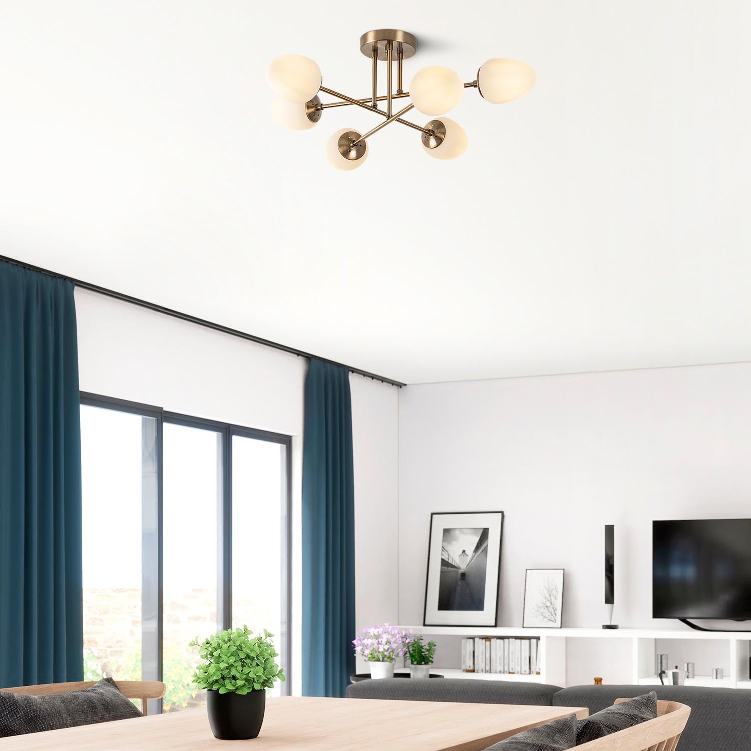 Camflo - 10390 in Vintage präsentiert im Onlineshop von KAQTU Design AG. Deckenleuchte ist von Opviq