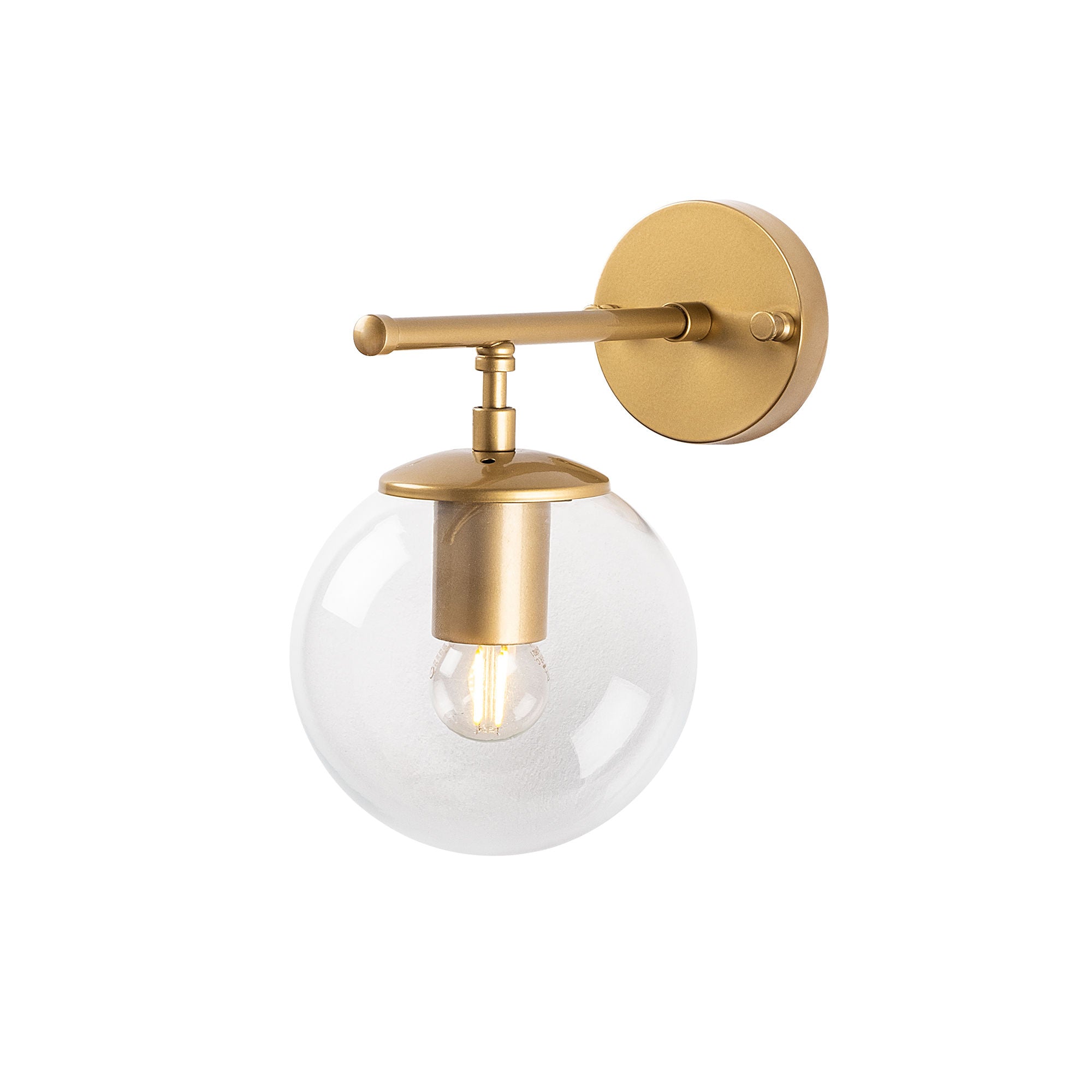Roe - 10720 in Glänzendes Gold präsentiert im Onlineshop von KAQTU Design AG. Wandleuchte ist von Opviq