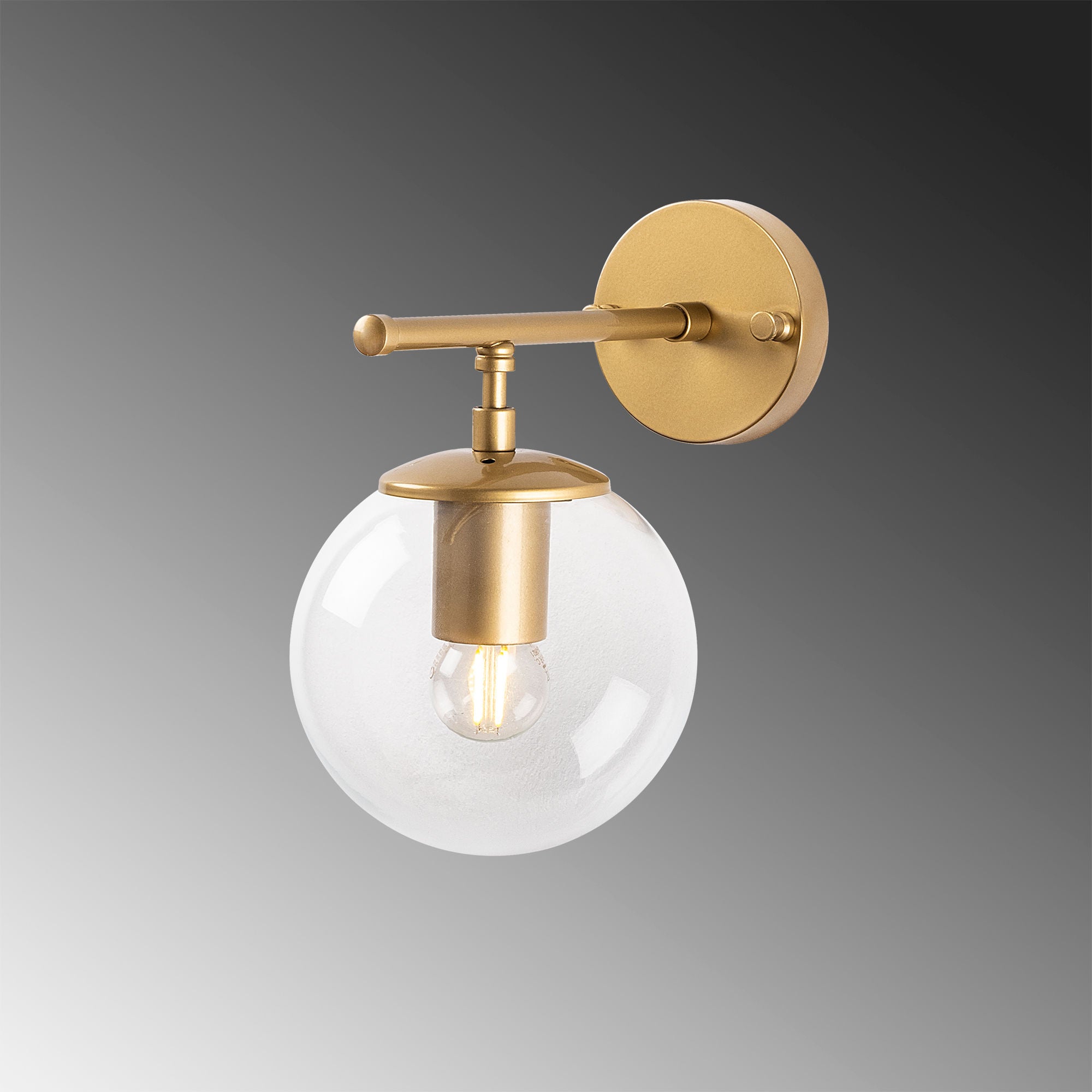 Roe - 10720 in Glänzendes Gold präsentiert im Onlineshop von KAQTU Design AG. Wandleuchte ist von Opviq