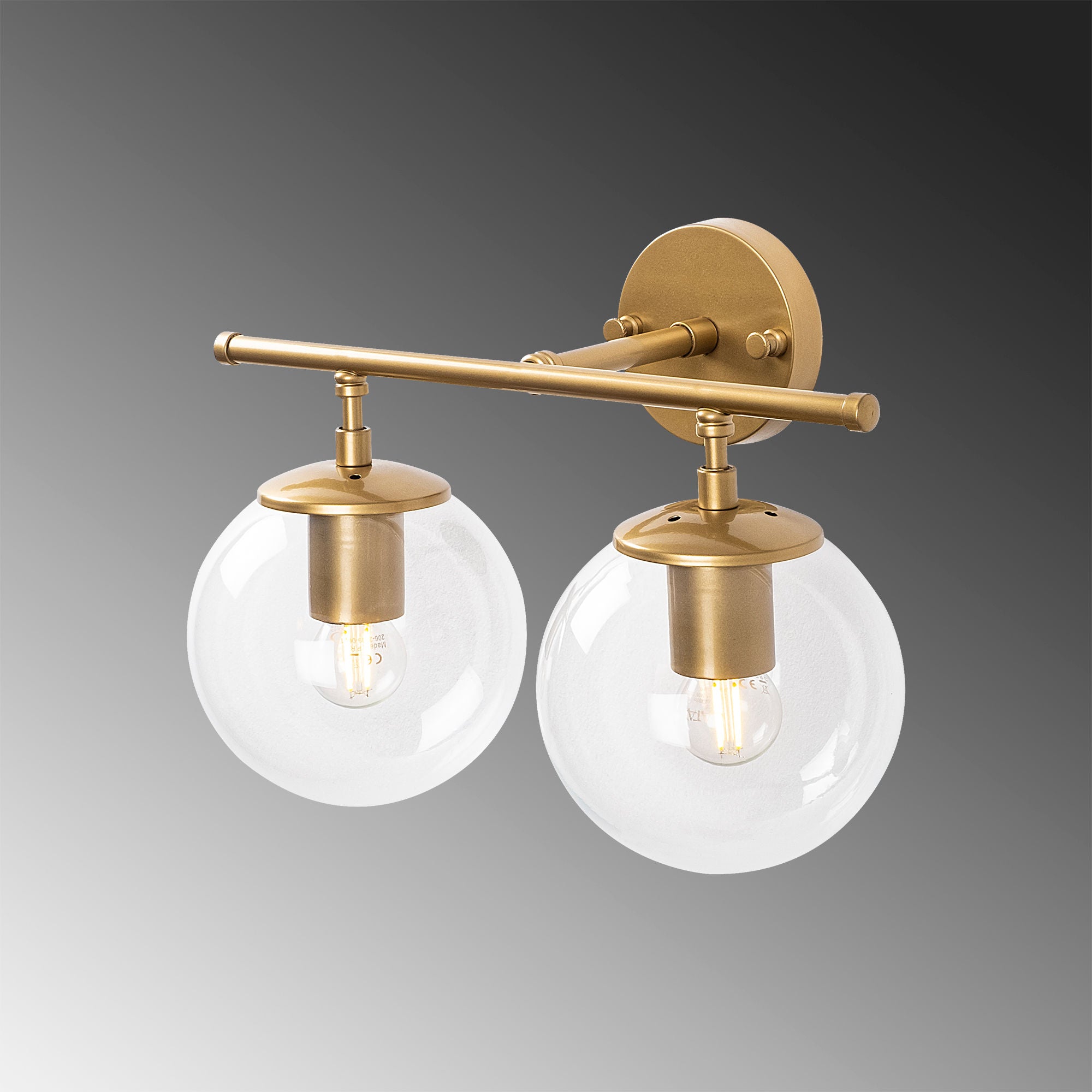 Roe - 10730 in Glänzendes Gold präsentiert im Onlineshop von KAQTU Design AG. Wandleuchte ist von Opviq