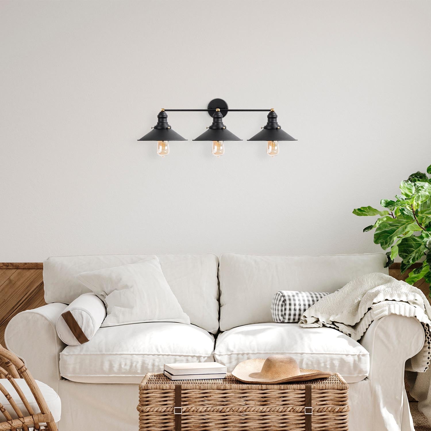 Conical - 12185 in Schwarz Antiquität präsentiert im Onlineshop von KAQTU Design AG. Wandleuchte ist von Opviq