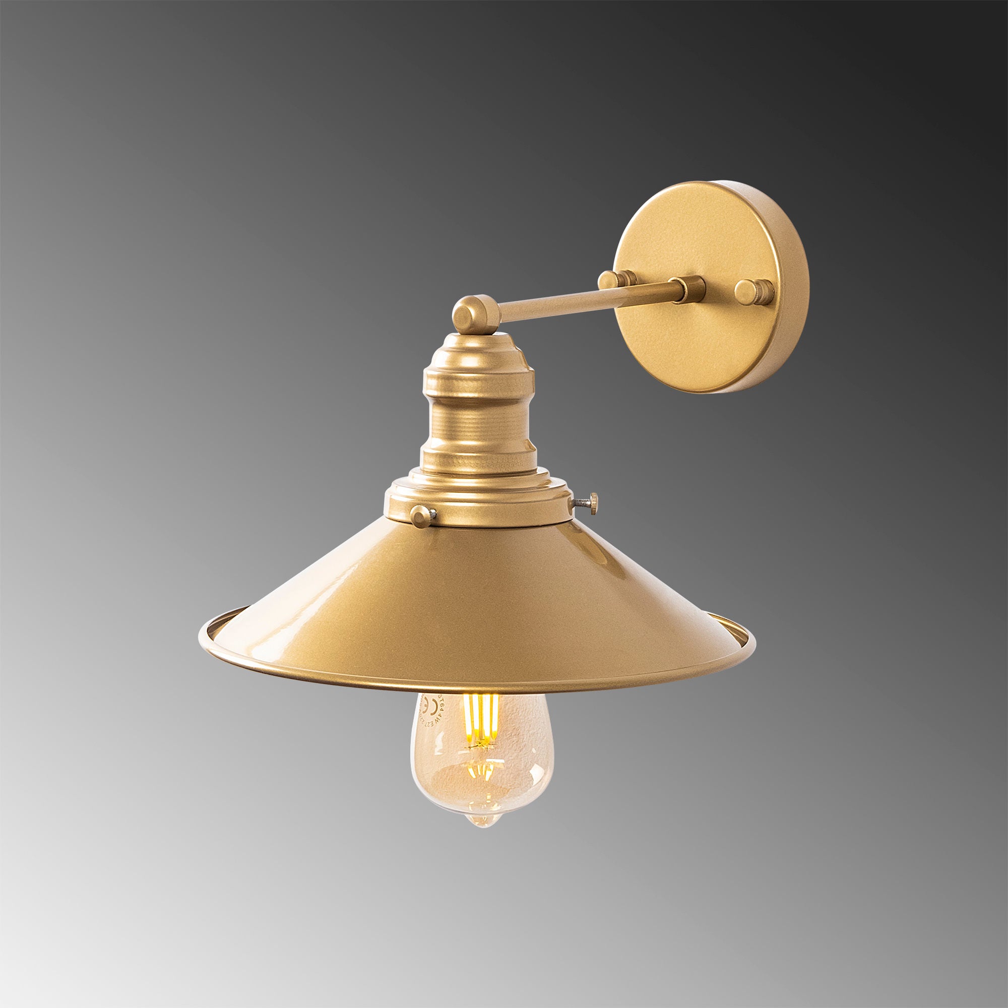 Conical - 12196 in Gold präsentiert im Onlineshop von KAQTU Design AG. Wandleuchte ist von Opviq