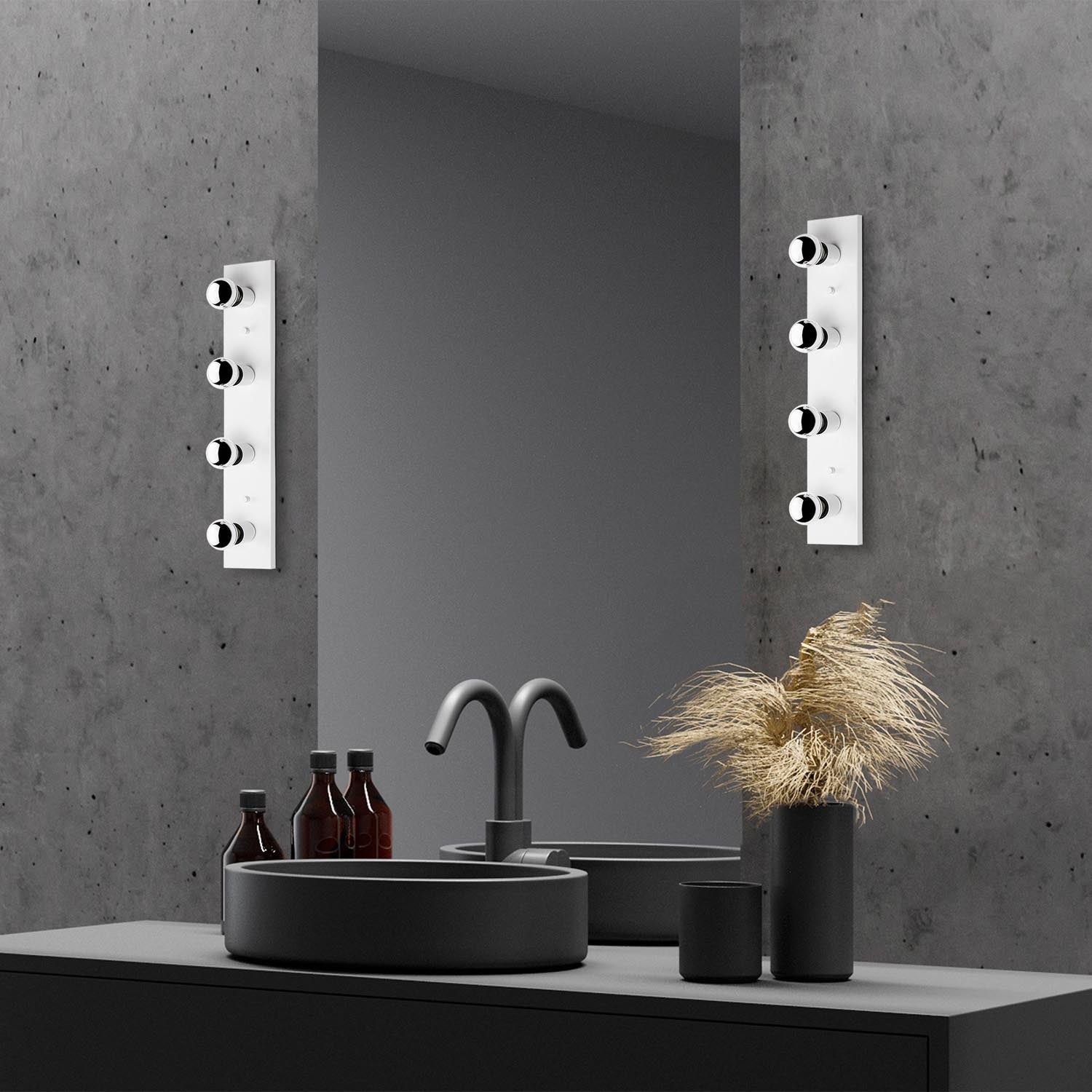 Mirro - 12241 in Weiss präsentiert im Onlineshop von KAQTU Design AG. Wandleuchte ist von Opviq