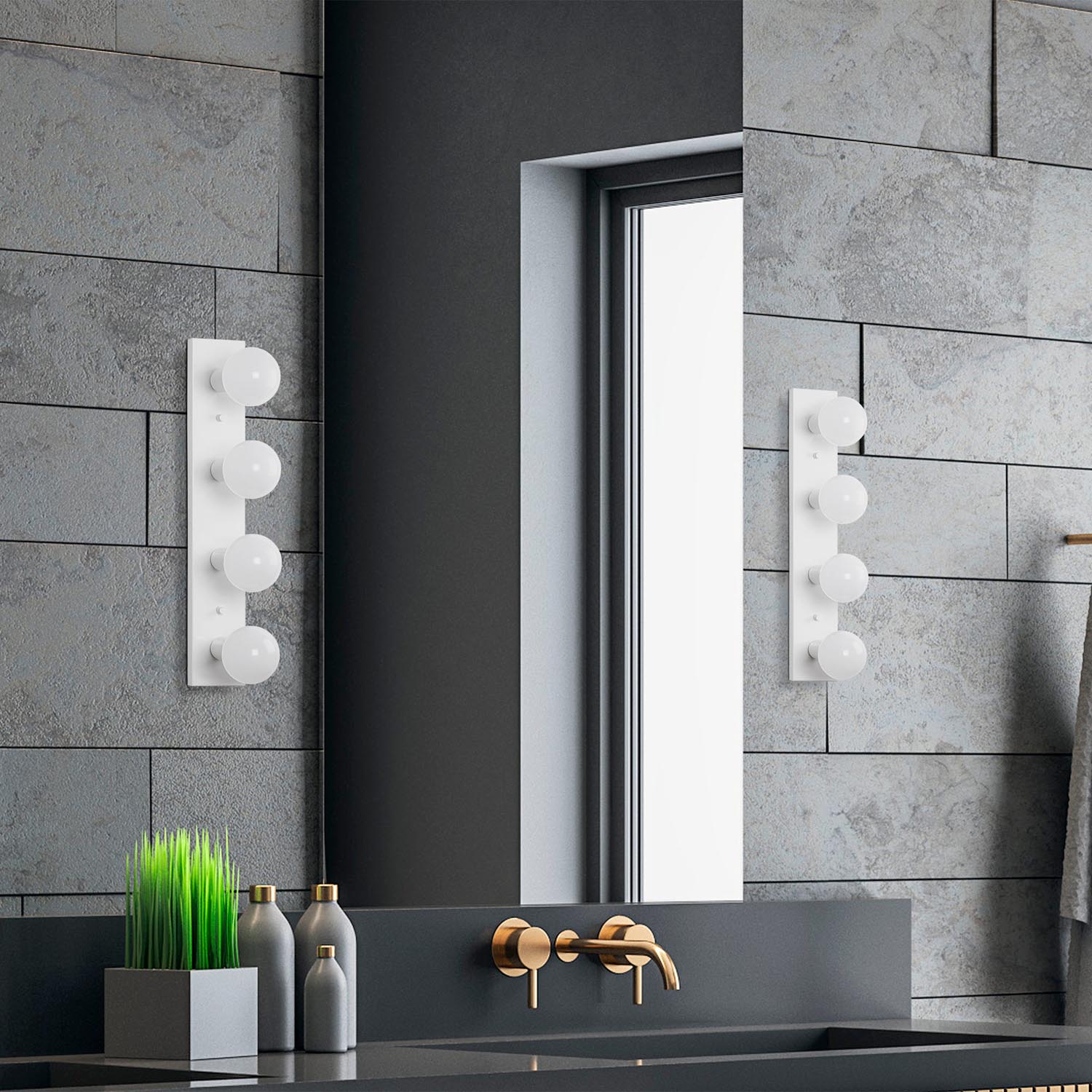 Mirro - 12241 in Weiss präsentiert im Onlineshop von KAQTU Design AG. Wandleuchte ist von Opviq