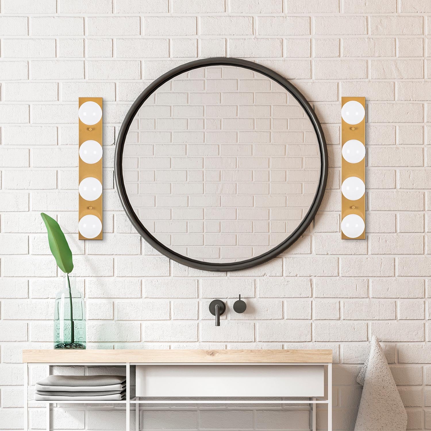 Mirro - 12242 in Gold präsentiert im Onlineshop von KAQTU Design AG. Wandleuchte ist von Opviq