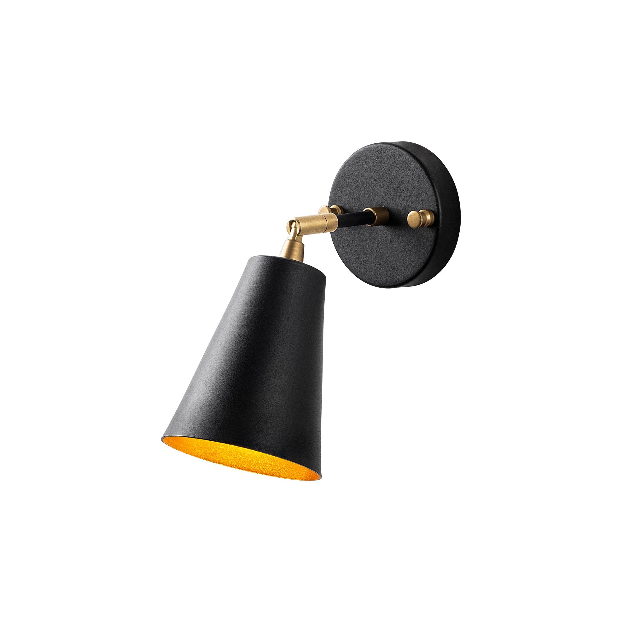 Evander - 13191 in Schwarz Gold präsentiert im Onlineshop von KAQTU Design AG. Wandleuchte ist von Opviq
