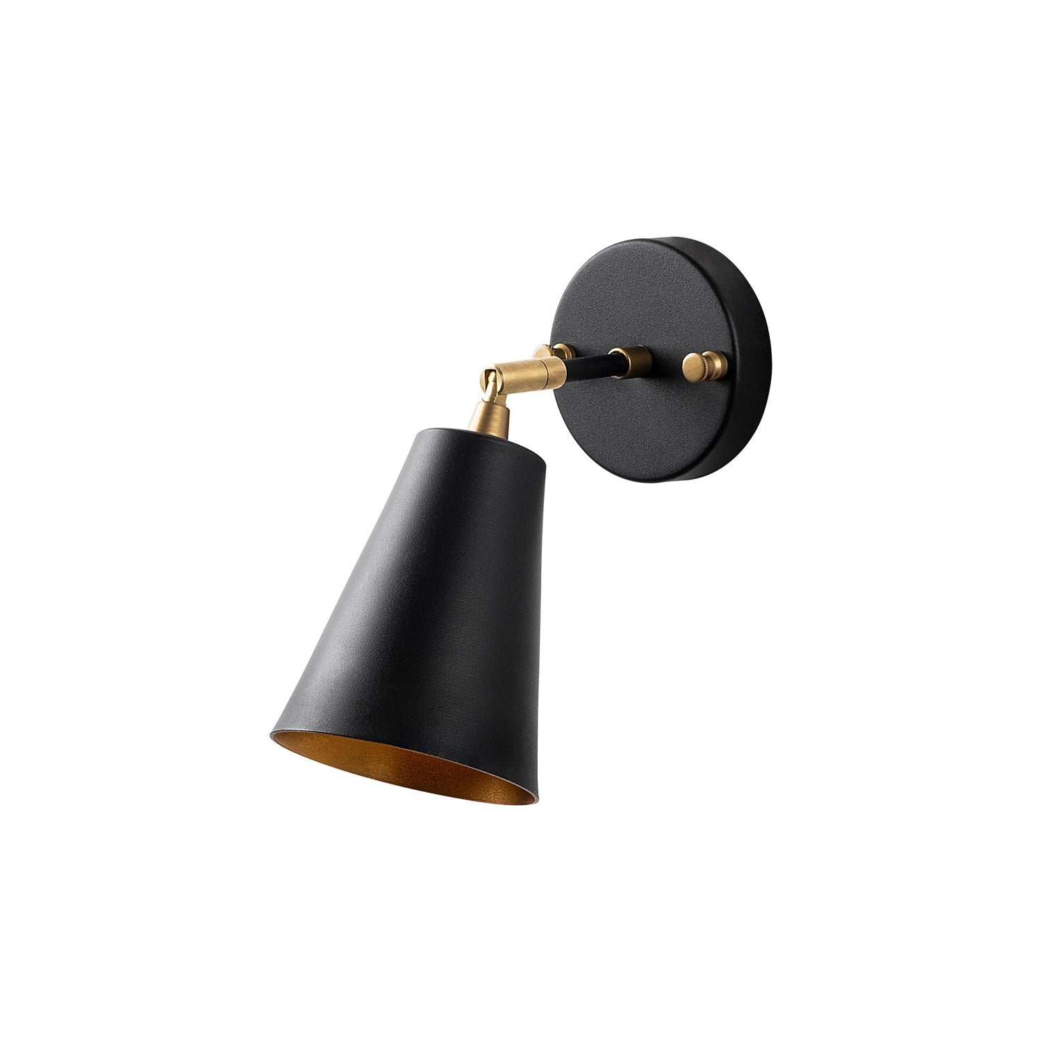 Evander - 13191 in Schwarz Gold präsentiert im Onlineshop von KAQTU Design AG. Wandleuchte ist von Opviq