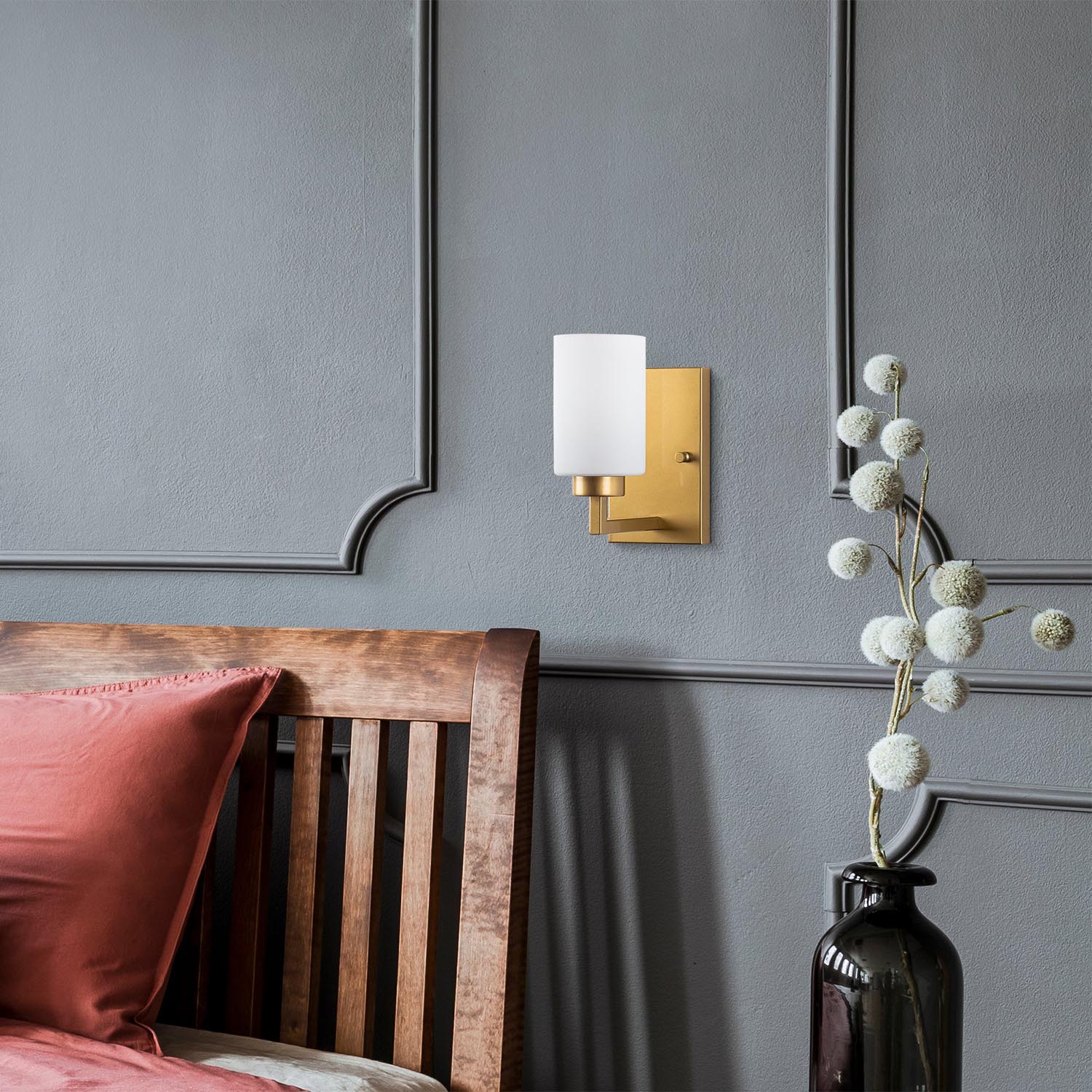 Hania - 13175 in Gold präsentiert im Onlineshop von KAQTU Design AG. Wandleuchte ist von Opviq
