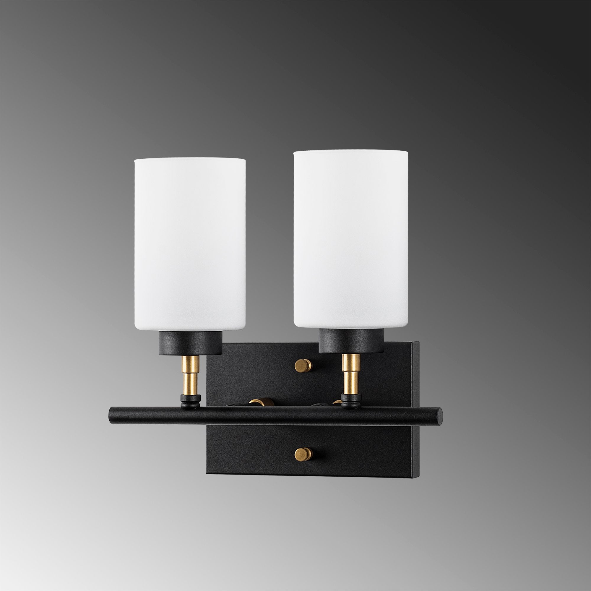 Yensuk - 13122 in Schwarz Gold Weiss präsentiert im Onlineshop von KAQTU Design AG. Wandleuchte ist von Opviq