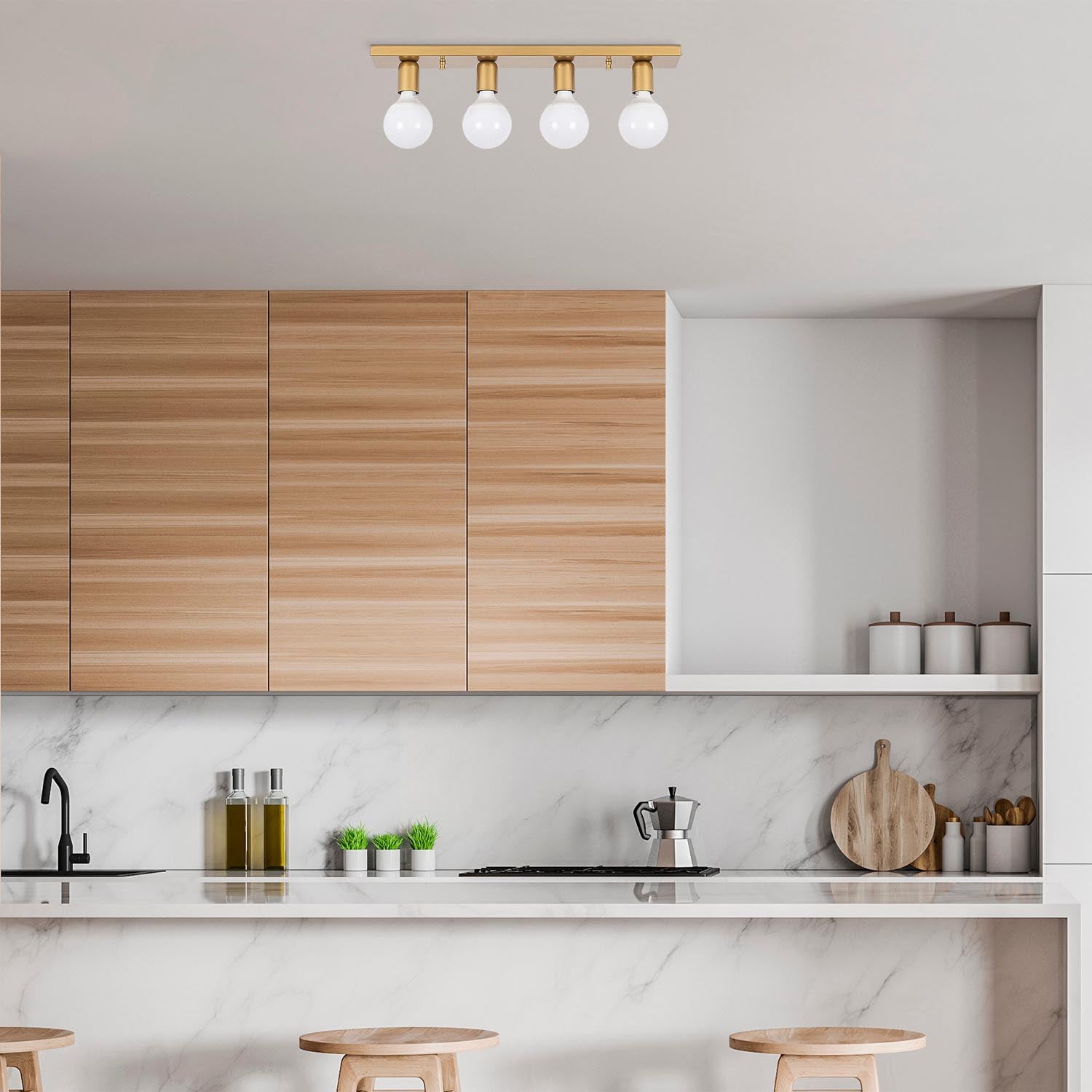Mirro - 12232 in Gold präsentiert im Onlineshop von KAQTU Design AG. Deckenleuchte ist von Opviq