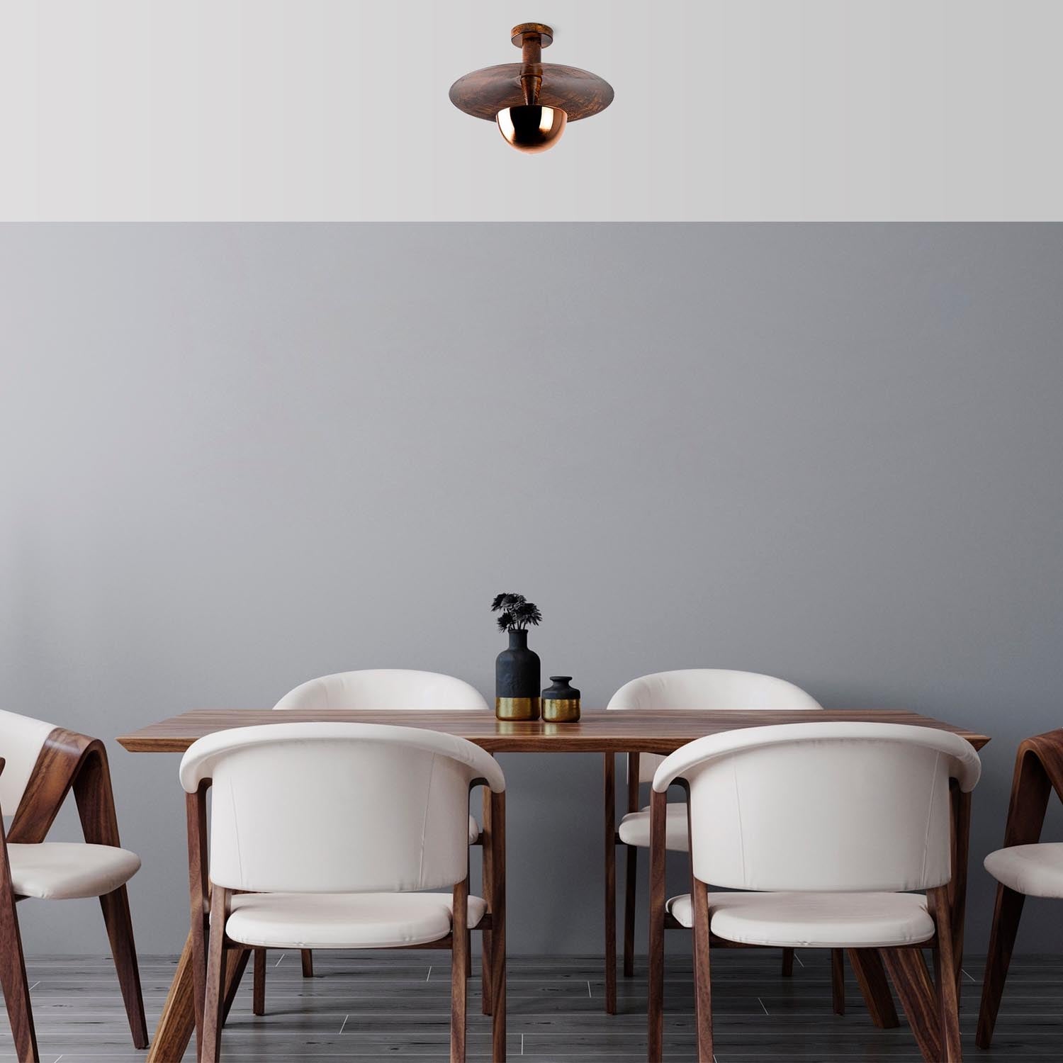 Kurt - 13354 in Kupfer präsentiert im Onlineshop von KAQTU Design AG. Deckenleuchte ist von Opviq