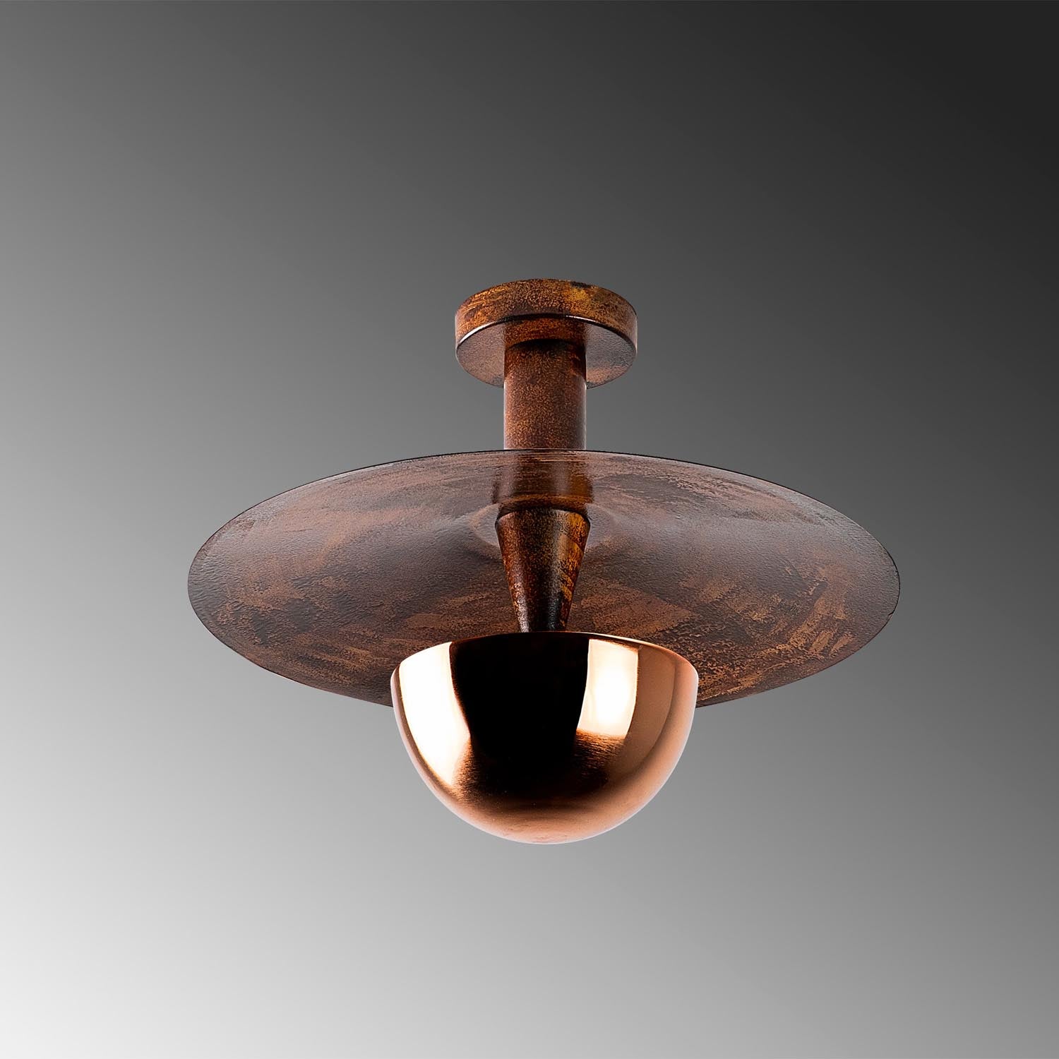 Kurt - 13354 in Kupfer präsentiert im Onlineshop von KAQTU Design AG. Deckenleuchte ist von Opviq