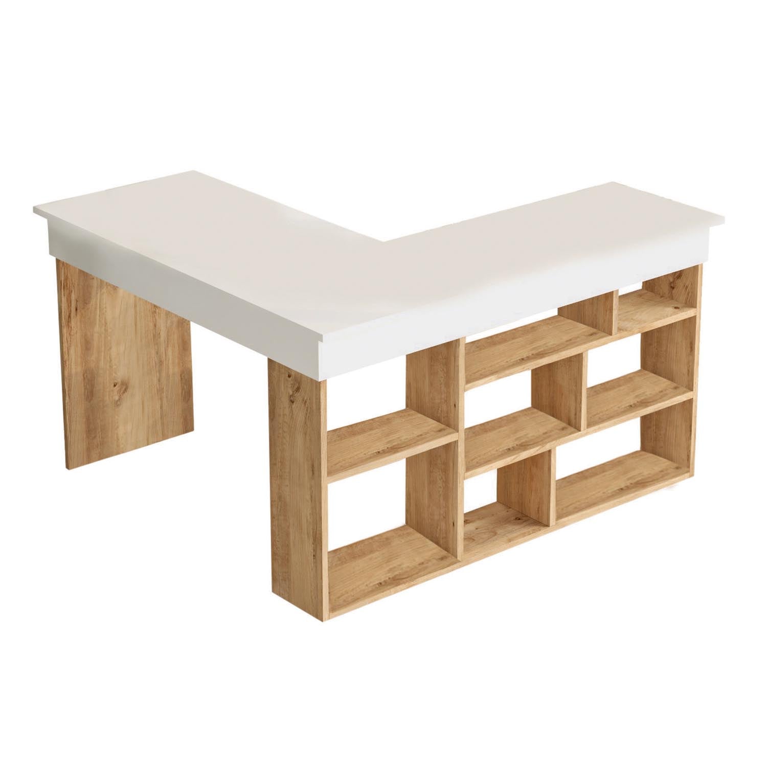 Ct5-Aw in Atlantische Kiefer Weiss präsentiert im Onlineshop von KAQTU Design AG. Schreibtisch ist von Hanah Home