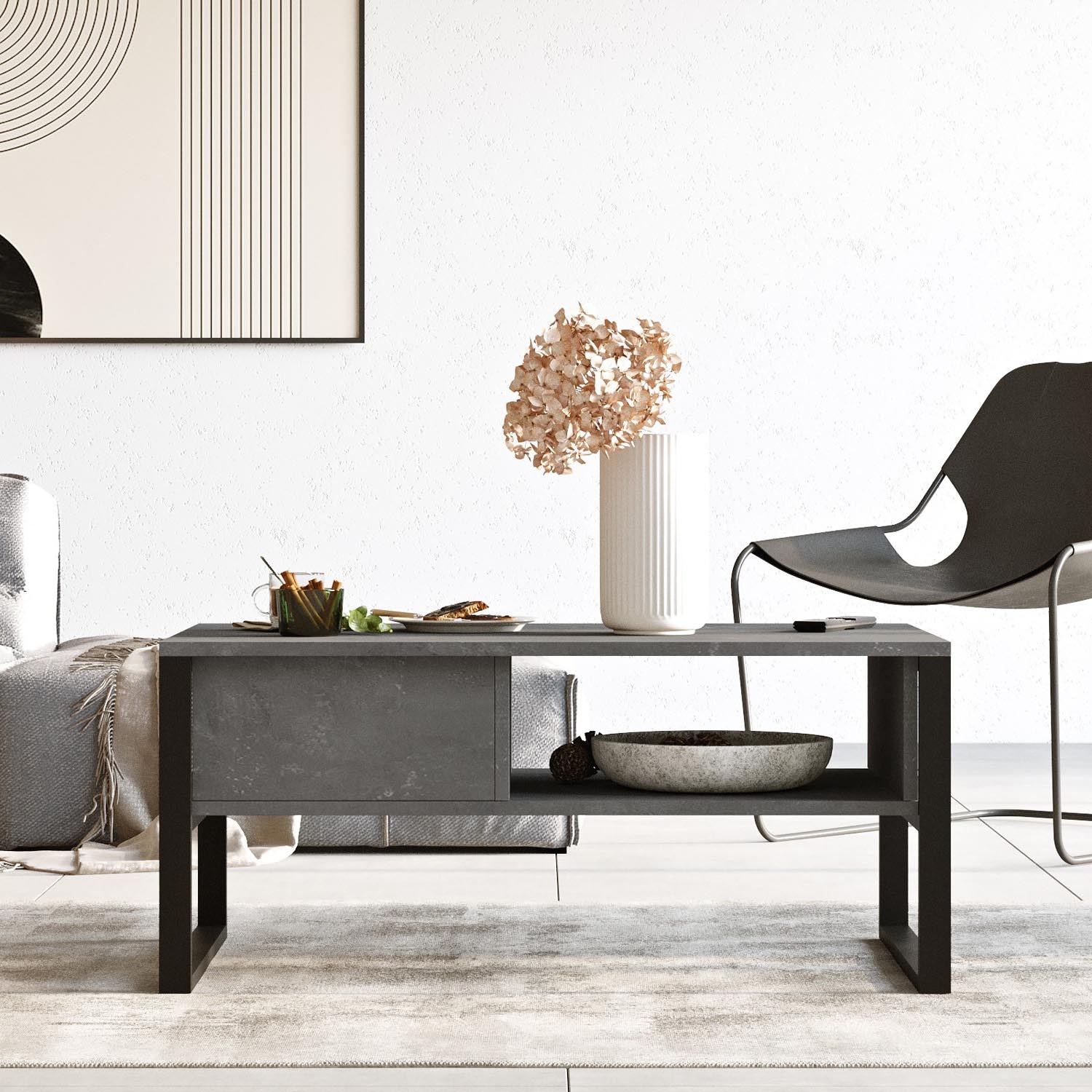 Ml34-Rg in Silber präsentiert im Onlineshop von KAQTU Design AG. Beistelltisch ist von Hanah Home