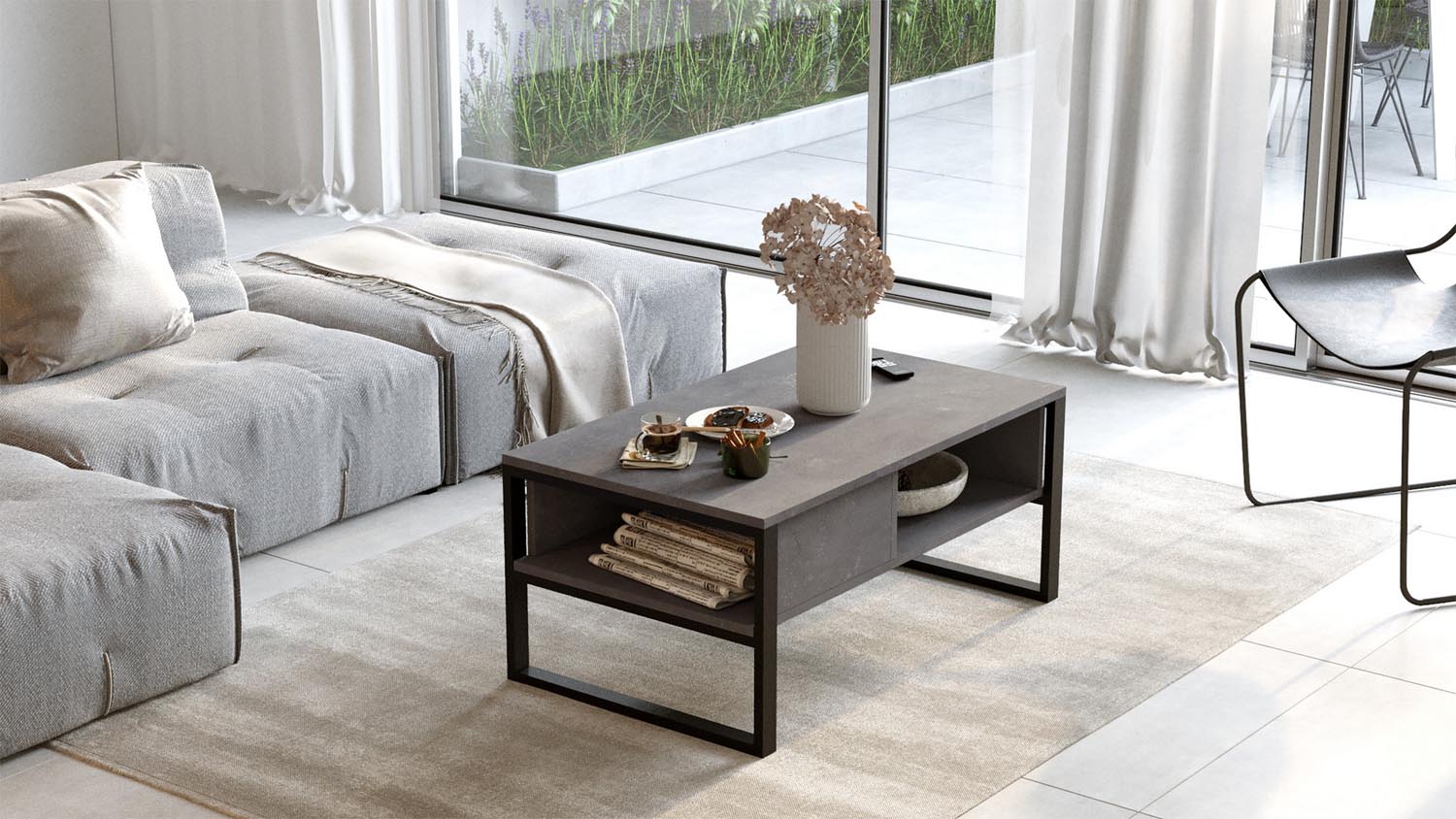 Ml34-Rg in Silber präsentiert im Onlineshop von KAQTU Design AG. Beistelltisch ist von Hanah Home