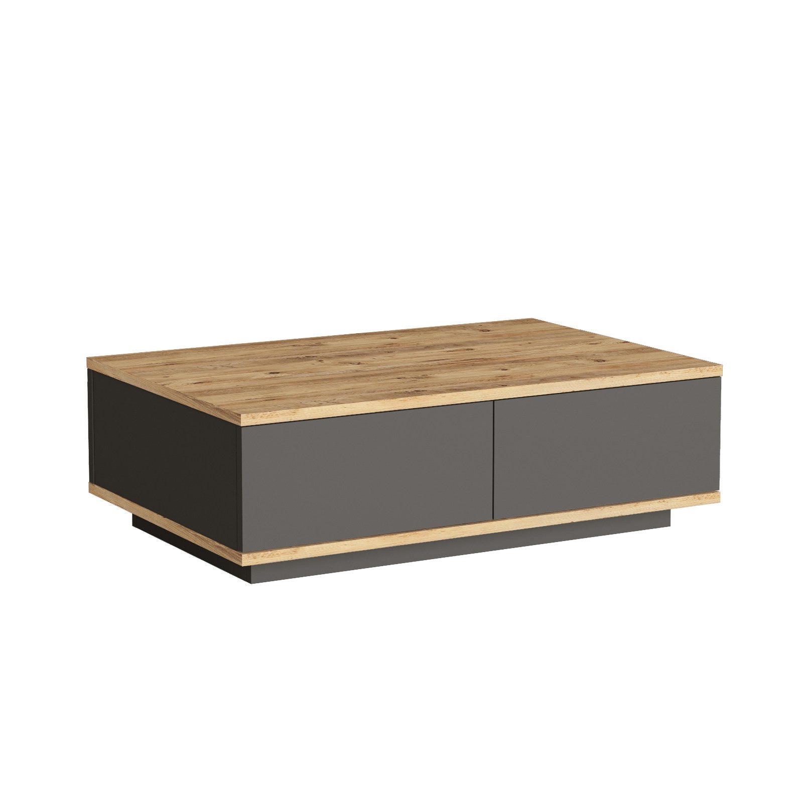 FR14-AA in Atlantische Kiefer
 Anthrazit präsentiert im Onlineshop von KAQTU Design AG. Beistelltisch ist von Hanah Home