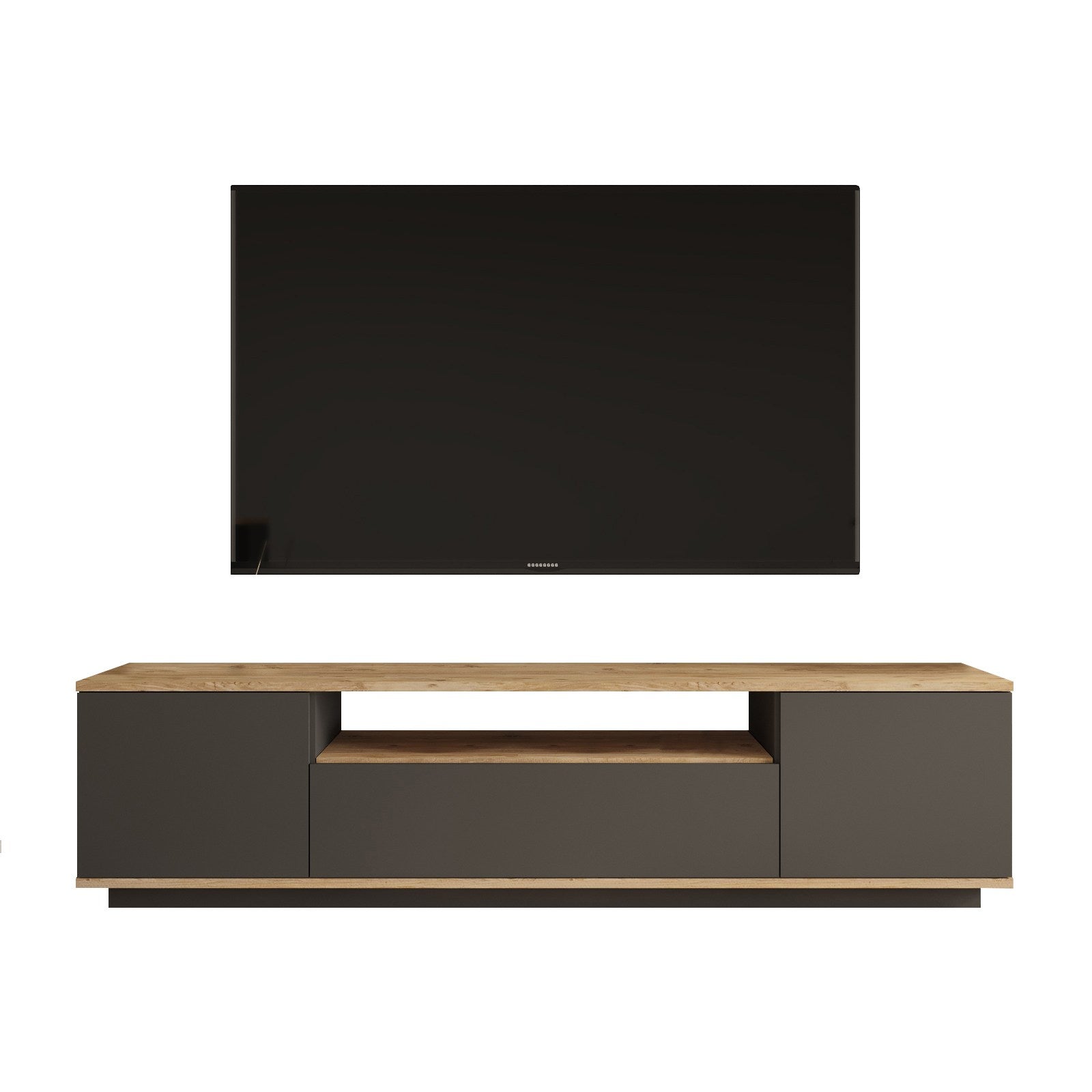 Fr7-Aa in Atlantische Kiefer
 Anthrazit präsentiert im Onlineshop von KAQTU Design AG. Sideboard ist von Hanah Home