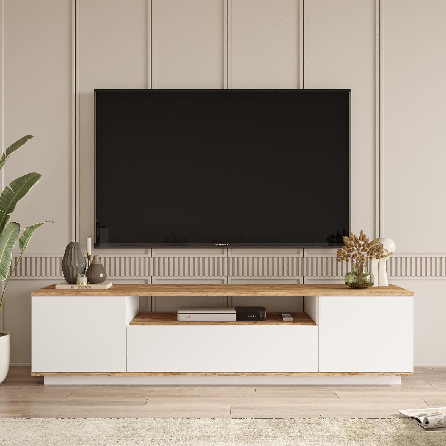 Fr7-Aw in Atlantische Kiefer Weiss präsentiert im Onlineshop von KAQTU Design AG. Sideboard ist von Hanah Home