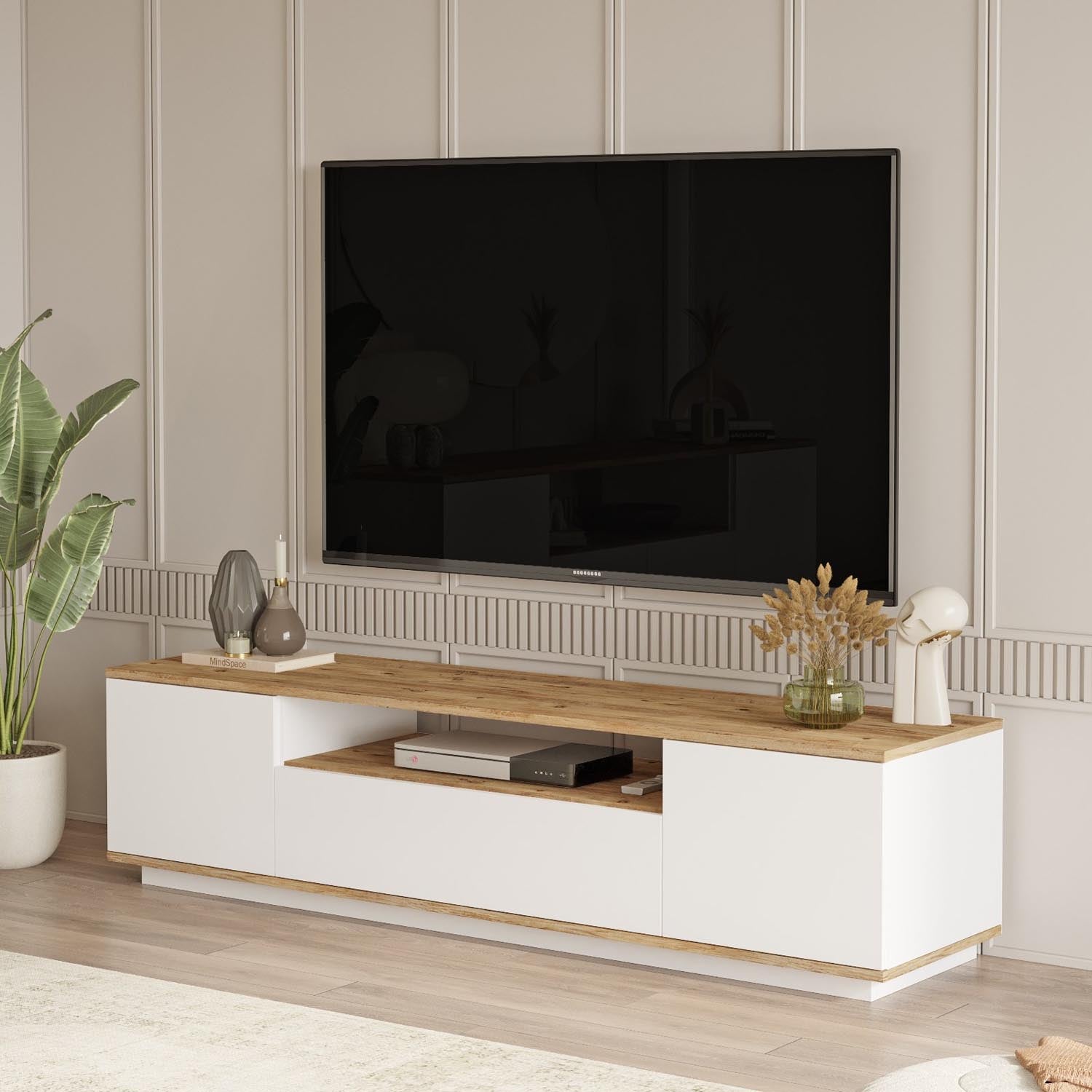Fr7-Aw in Atlantische Kiefer Weiss präsentiert im Onlineshop von KAQTU Design AG. Sideboard ist von Hanah Home