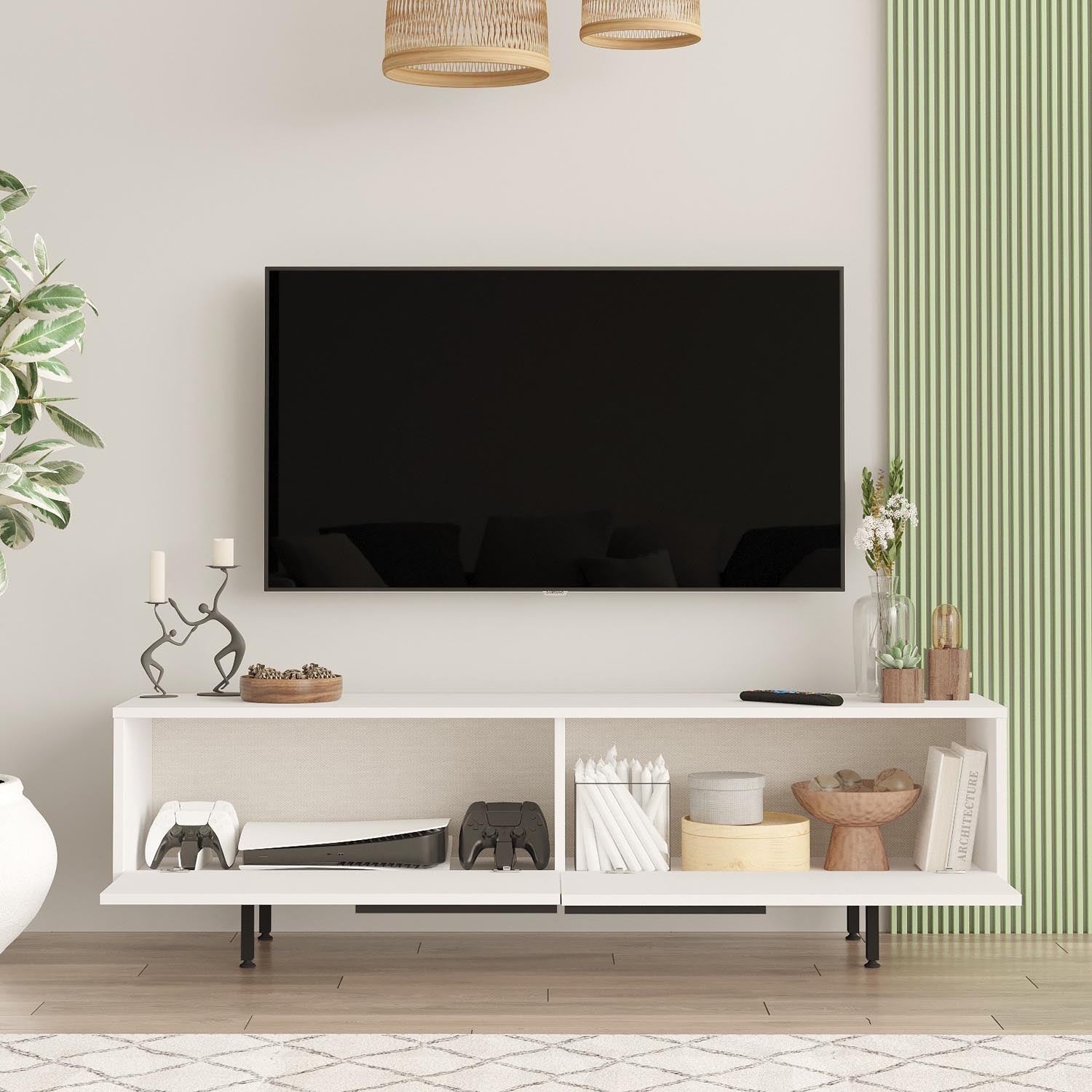On1-W in Weiss präsentiert im Onlineshop von KAQTU Design AG. Sideboard ist von Hanah Home