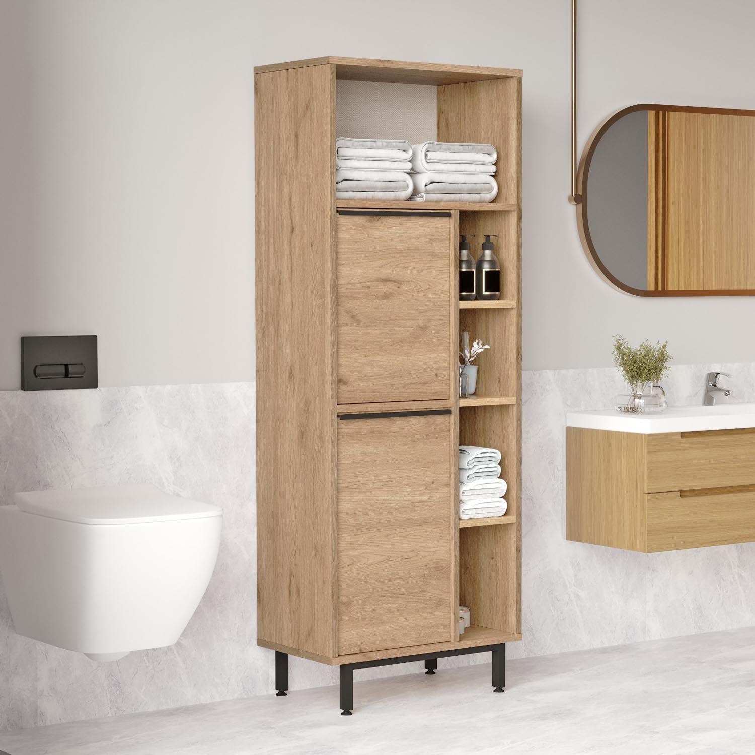 On10C-S in Walnuss präsentiert im Onlineshop von KAQTU Design AG. Kommode ist von Hanah Home