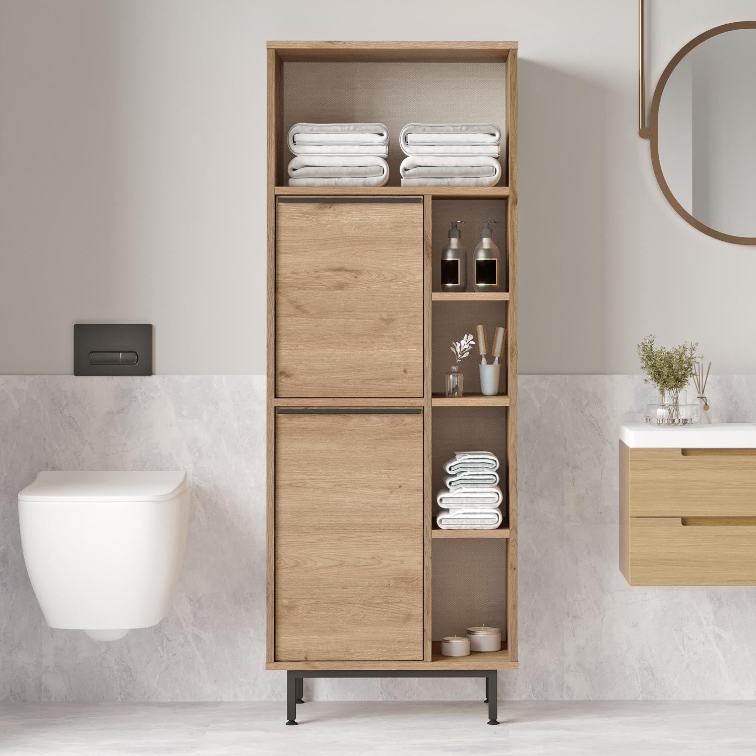 On10C-S in Walnuss präsentiert im Onlineshop von KAQTU Design AG. Kommode ist von Hanah Home