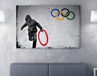 Motivo Banksy 22 quadri su tela 70 x 100 cm