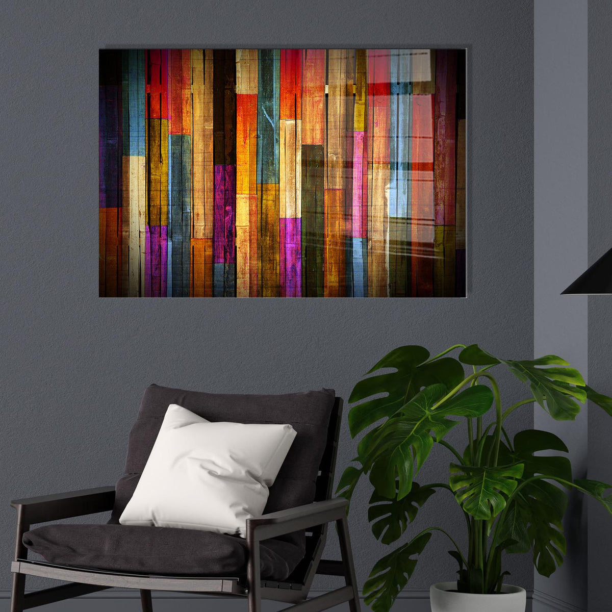 UV Bild - Mehrfarbig in Mehrfarbig präsentiert im Onlineshop von KAQTU Design AG. Bild ist von Wallity