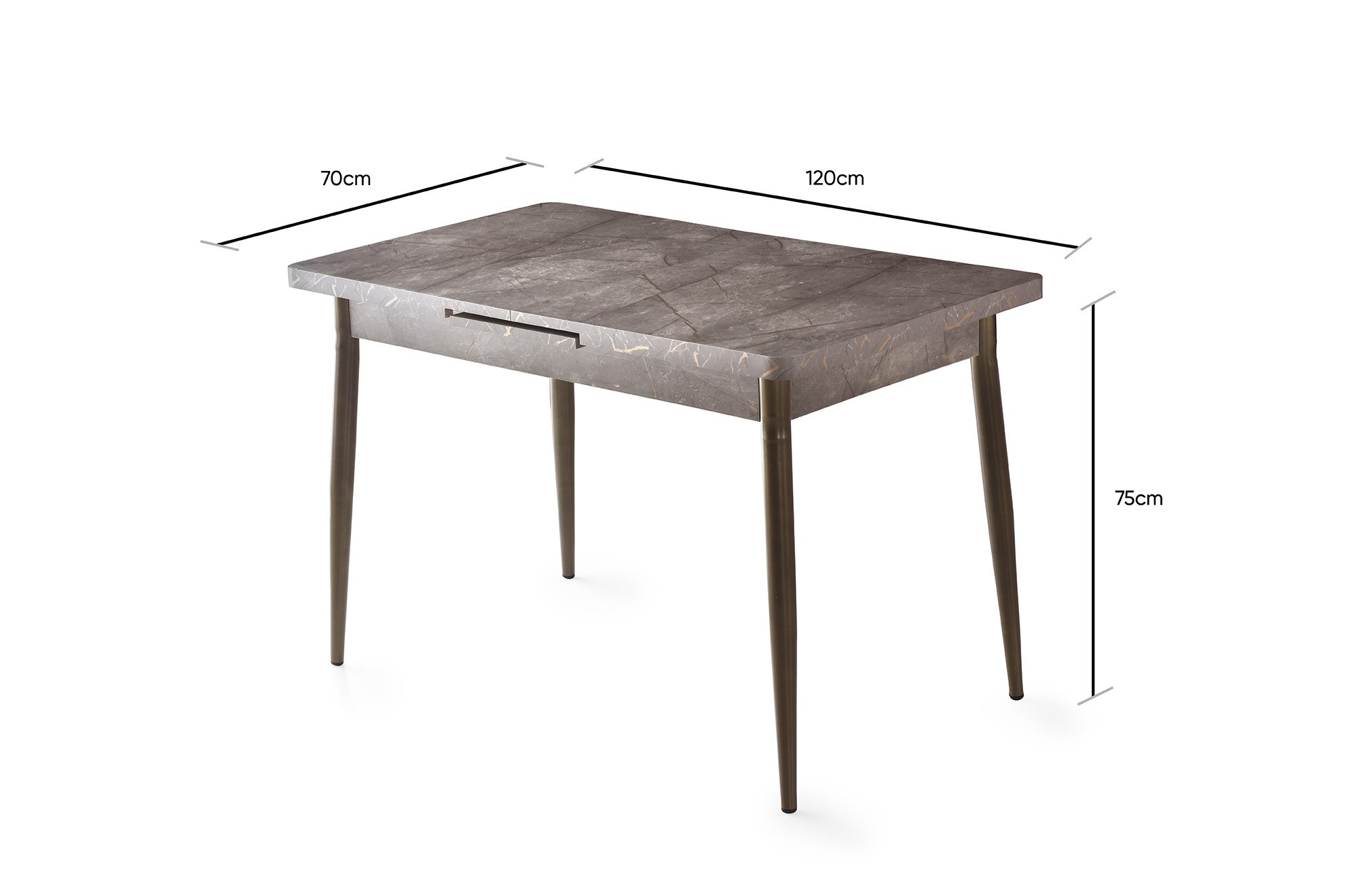 Ay - 1181 in Mink präsentiert im Onlineshop von KAQTU Design AG. Esstisch ist von Hanah Home