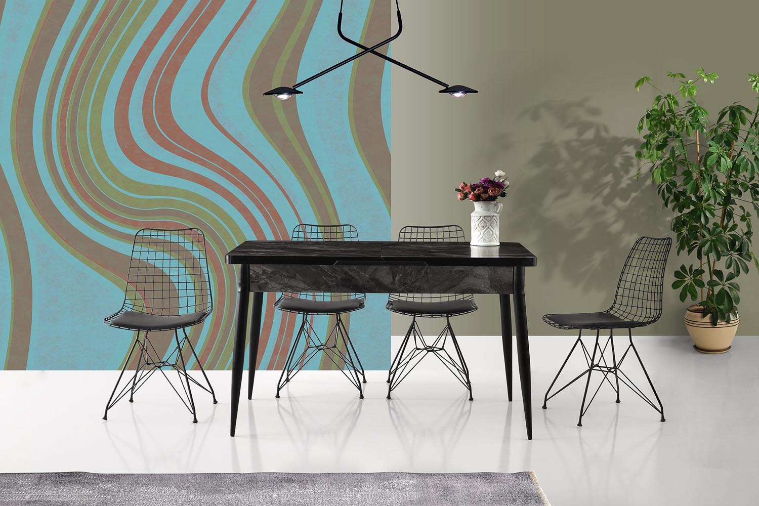 Tivoli 271 V2 in Schwarz präsentiert im Onlineshop von KAQTU Design AG. Stuhl ist von Hanah Home