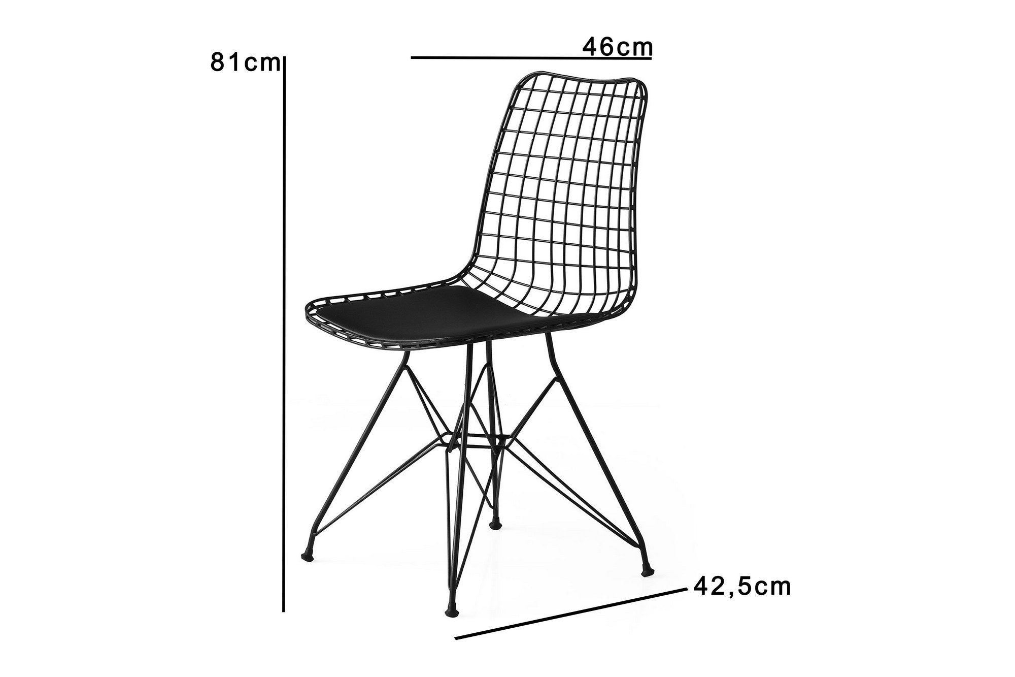 Tivoli 271 V2 in Schwarz präsentiert im Onlineshop von KAQTU Design AG. Stuhl ist von Hanah Home