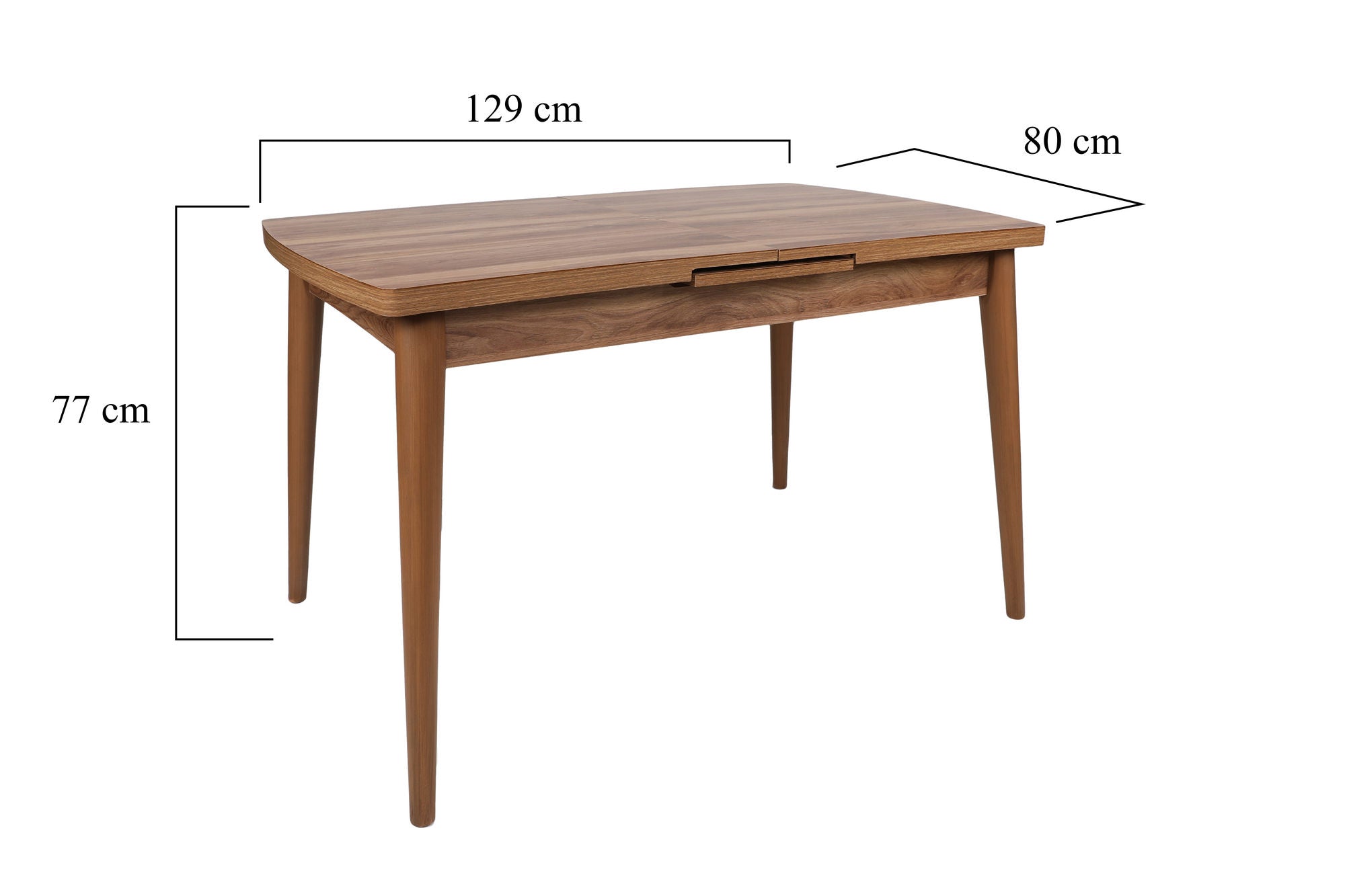 Inci 1141 in Walnuss präsentiert im Onlineshop von KAQTU Design AG. Esstisch ist von Hanah Home