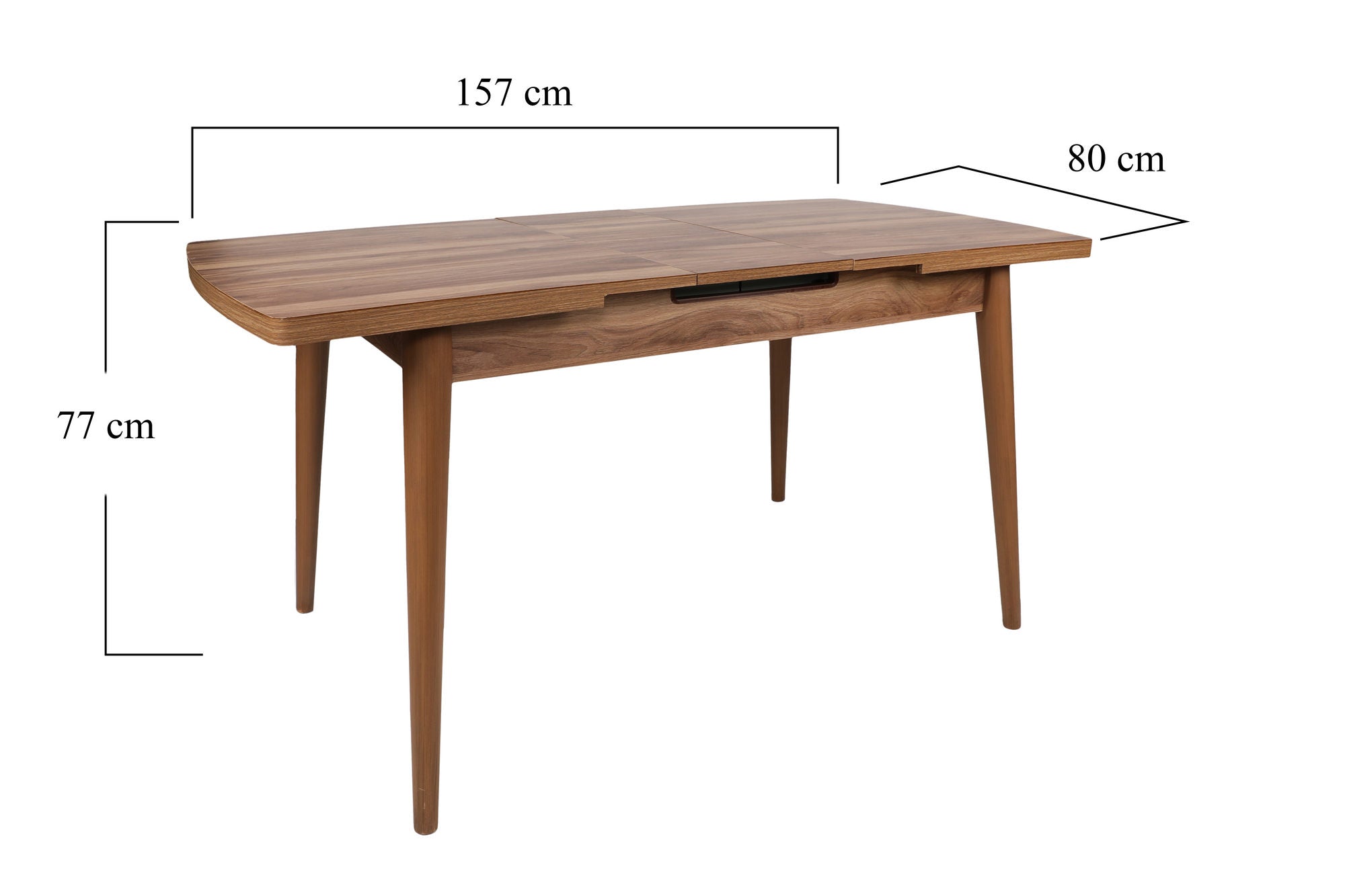 Inci 1141 in Walnuss präsentiert im Onlineshop von KAQTU Design AG. Esstisch ist von Hanah Home