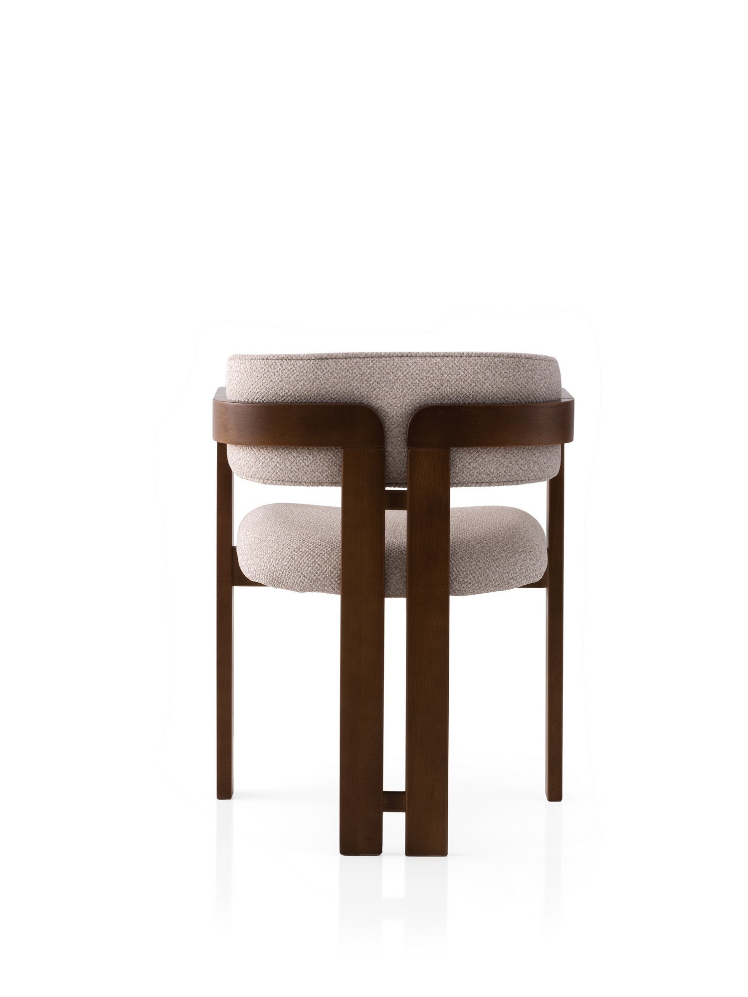 Cozy - 048 in Walnuss
 Creme präsentiert im Onlineshop von KAQTU Design AG. Stuhl ist von Hanah Home