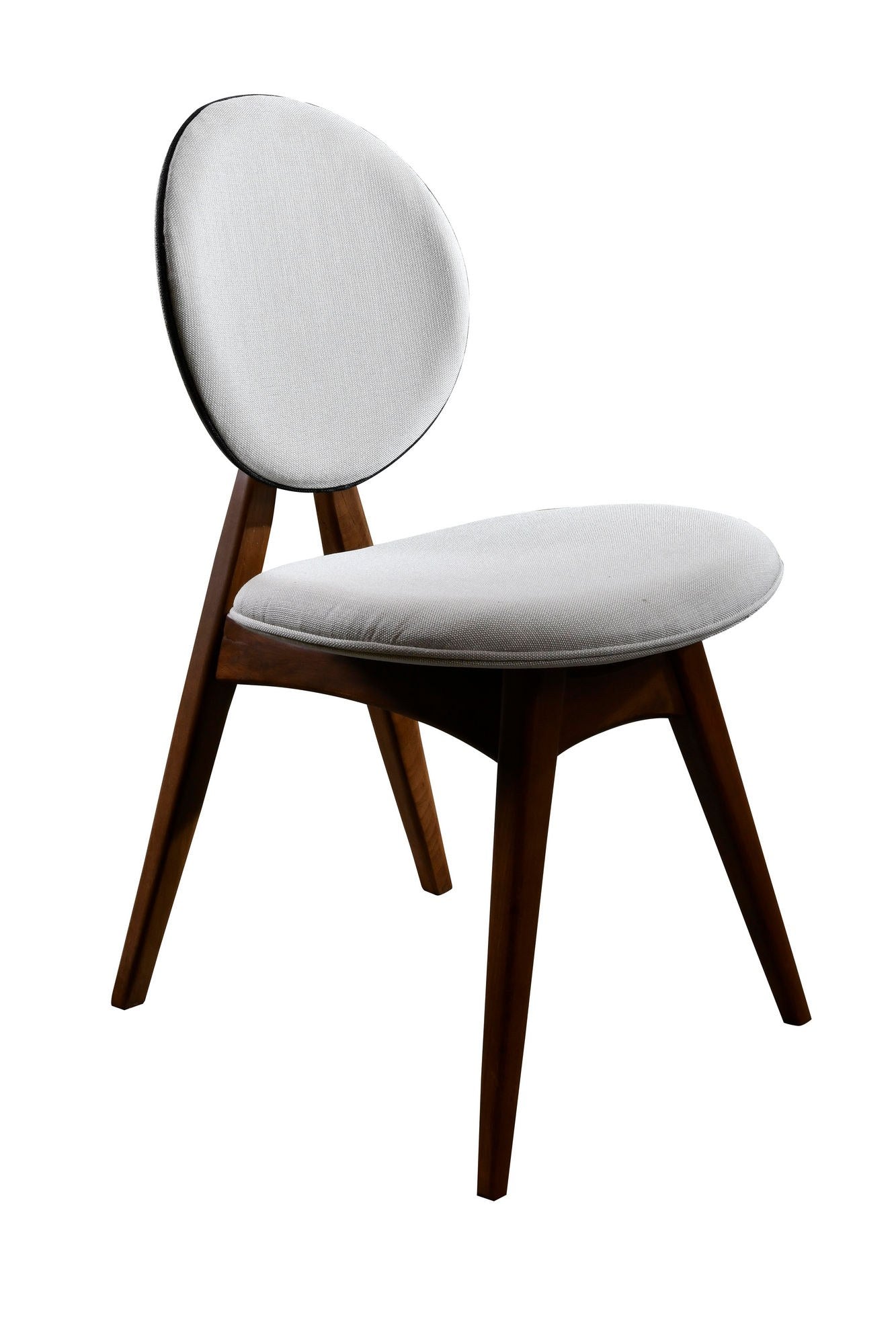 Touch v2 - Cream in Walnuss
 Creme präsentiert im Onlineshop von KAQTU Design AG. Stuhl ist von Hanah Home