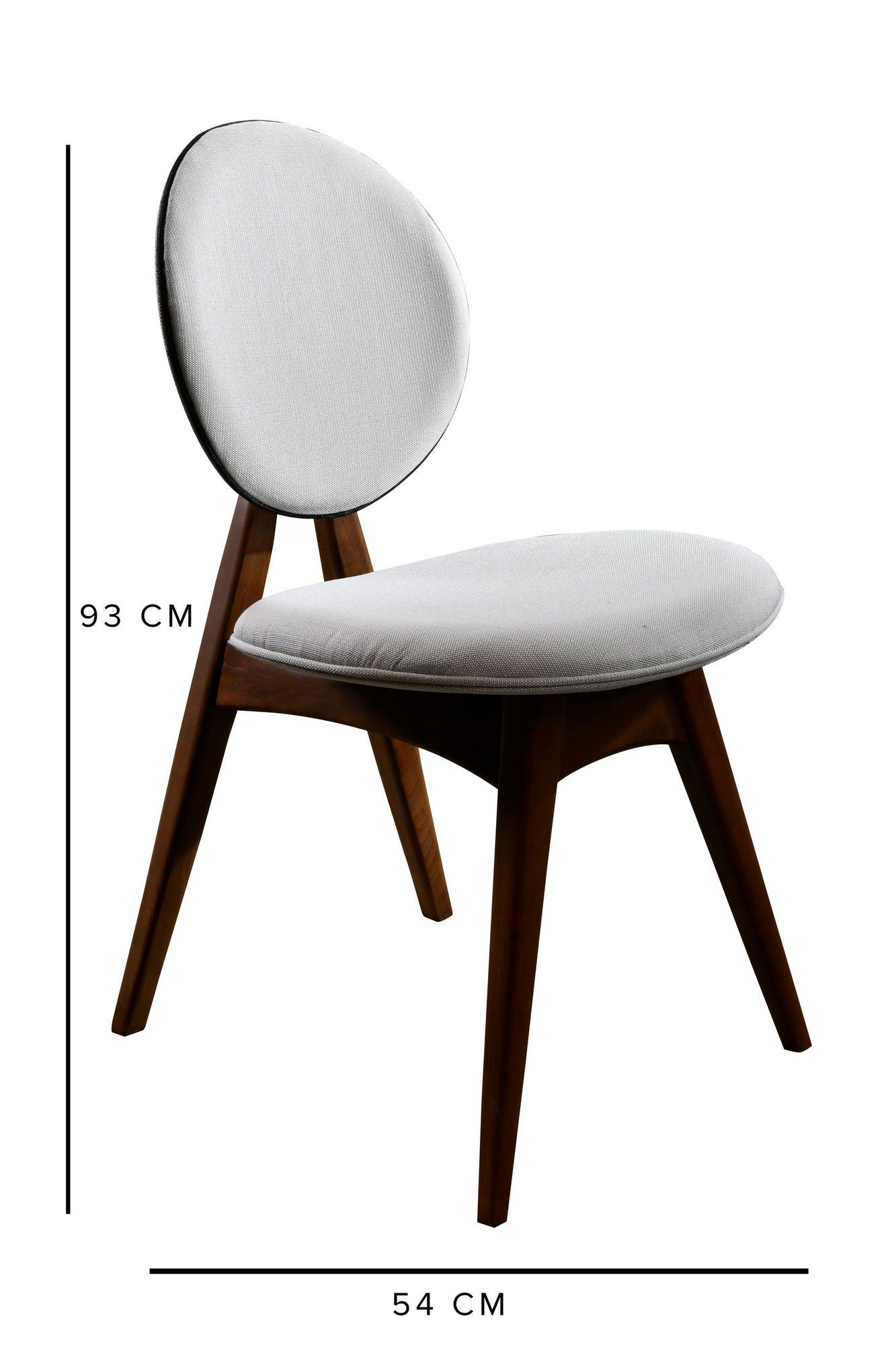 Touch v2 - Cream in Walnuss
 Creme präsentiert im Onlineshop von KAQTU Design AG. Stuhl ist von Hanah Home