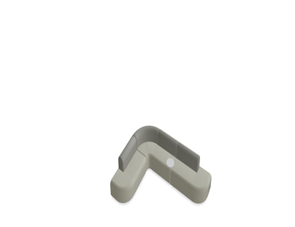 Artiko AT102P - Sofa in Vanille präsentiert im Onlineshop von KAQTU Design AG. Modulares Sofa ist von Mdd