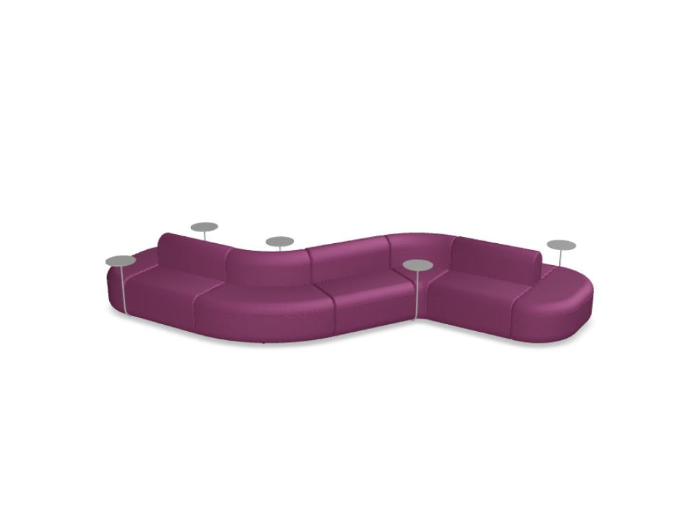 Artiko AT42 - doppelseitiges Sofa in Vanille präsentiert im Onlineshop von KAQTU Design AG. Sofa ist von Mdd