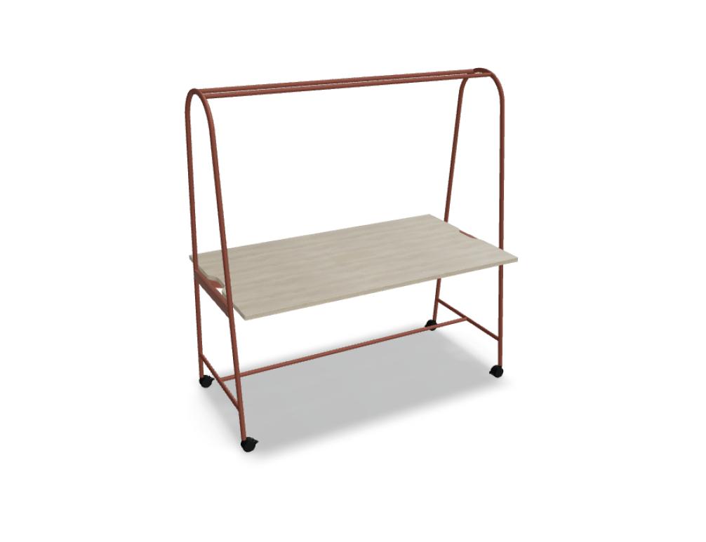 Ampla AUR03 - Hochtisch in Eiche Natur präsentiert im Onlineshop von KAQTU Design AG. Hochtisch ist von Mdd