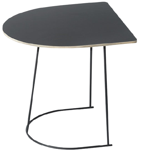 Airy Café 1/2 Tisch in Schwarz / Schwarz präsentiert im Onlineshop von KAQTU Design AG. Beistelltisch ist von Muuto