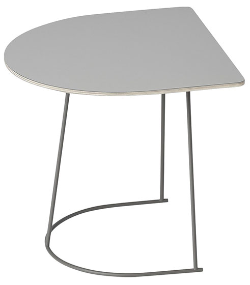 Airy Café 1/2 Tisch in Grau / Grau präsentiert im Onlineshop von KAQTU Design AG. Beistelltisch ist von Muuto