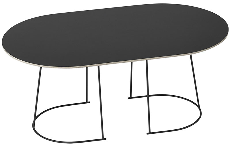 Airy Café Tisch in Schwarz / Schwarz präsentiert im Onlineshop von KAQTU Design AG. Beistelltisch ist von Muuto