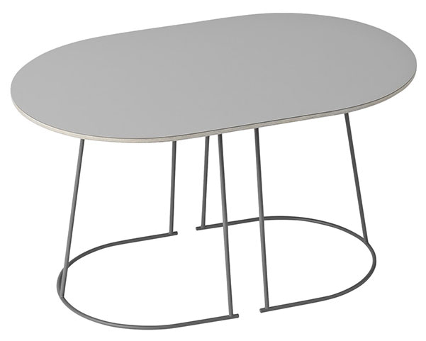 Airy Café Tisch in Grau / Grau  präsentiert im Onlineshop von KAQTU Design AG. Beistelltisch ist von Muuto