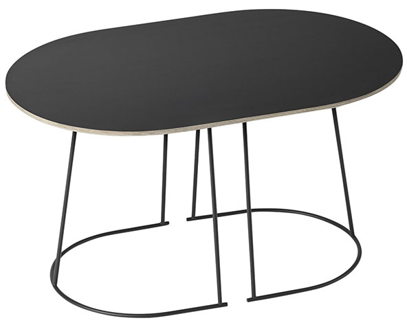 Airy Café Tisch in Schwarz / Schwarz präsentiert im Onlineshop von KAQTU Design AG. Beistelltisch ist von Muuto